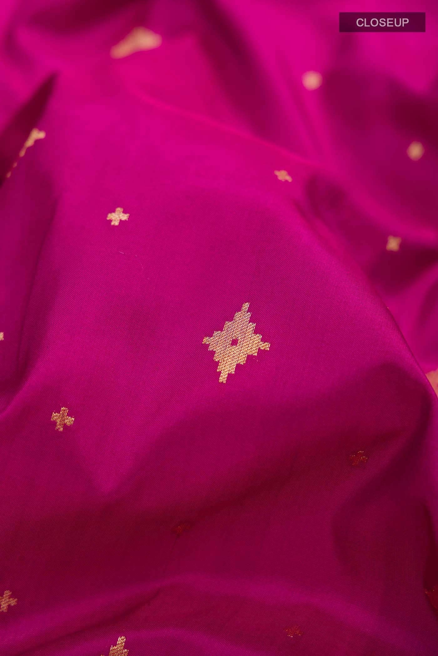 Magenta Banarasi Silk Saree