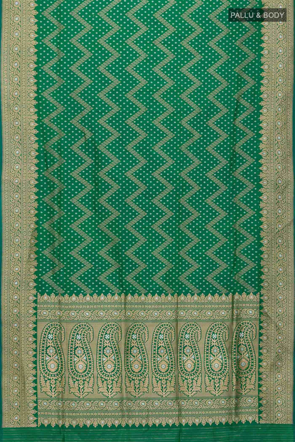 Green Banarasi Silk Saree