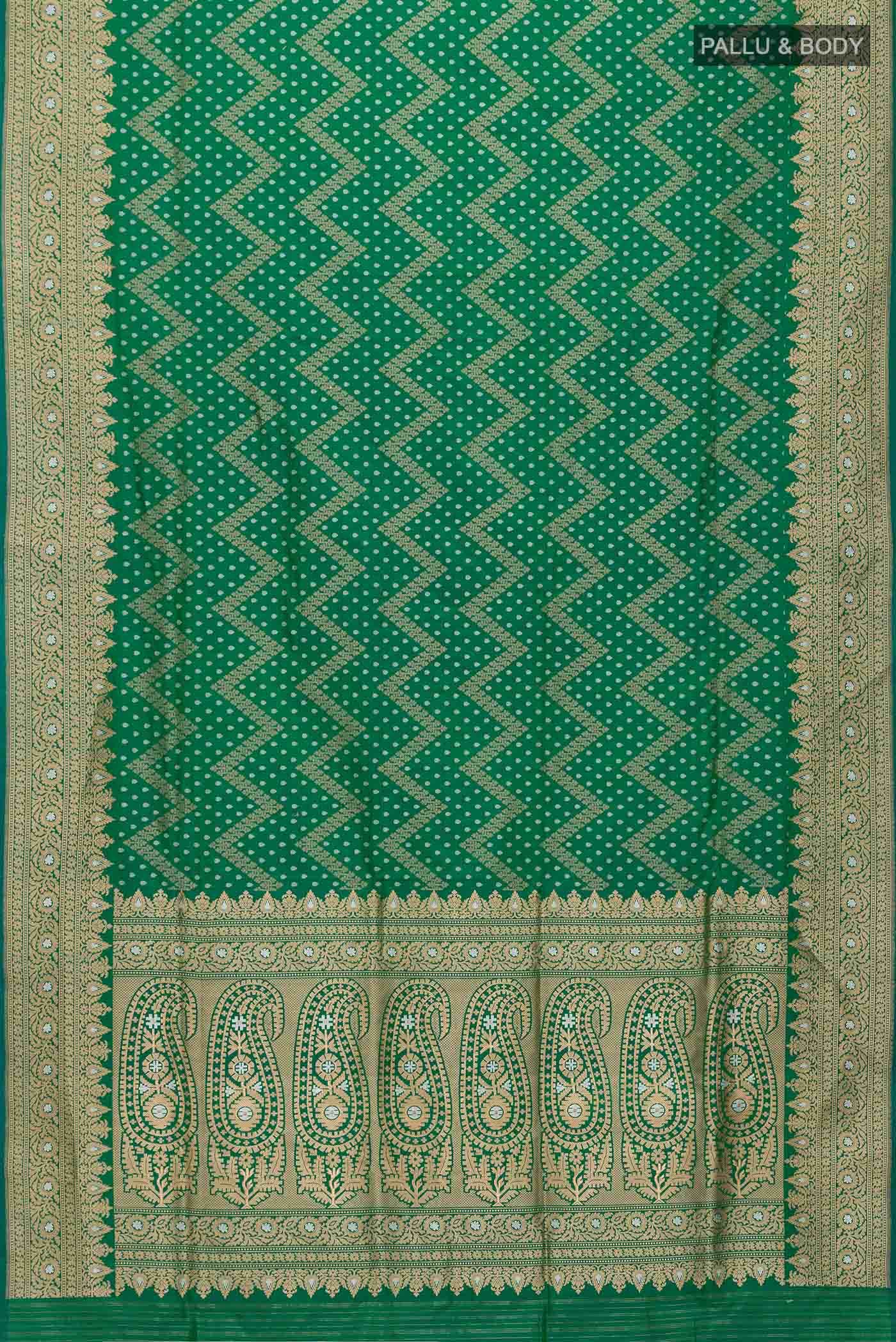 Green Banarasi Silk Saree