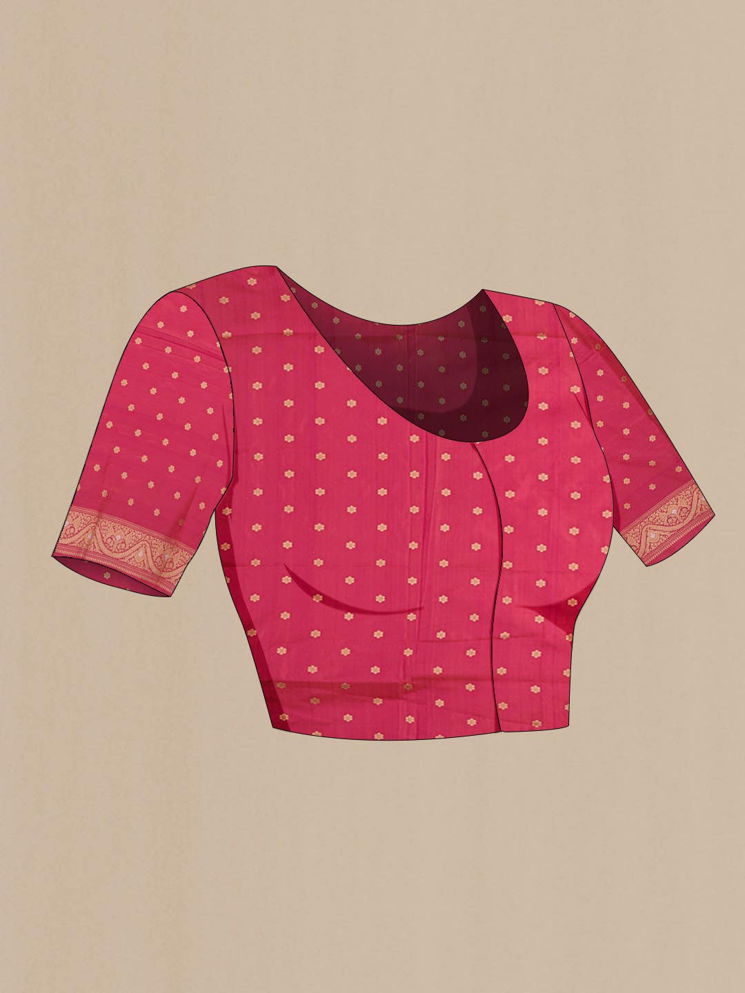 Pink Banarasi Silk Saree