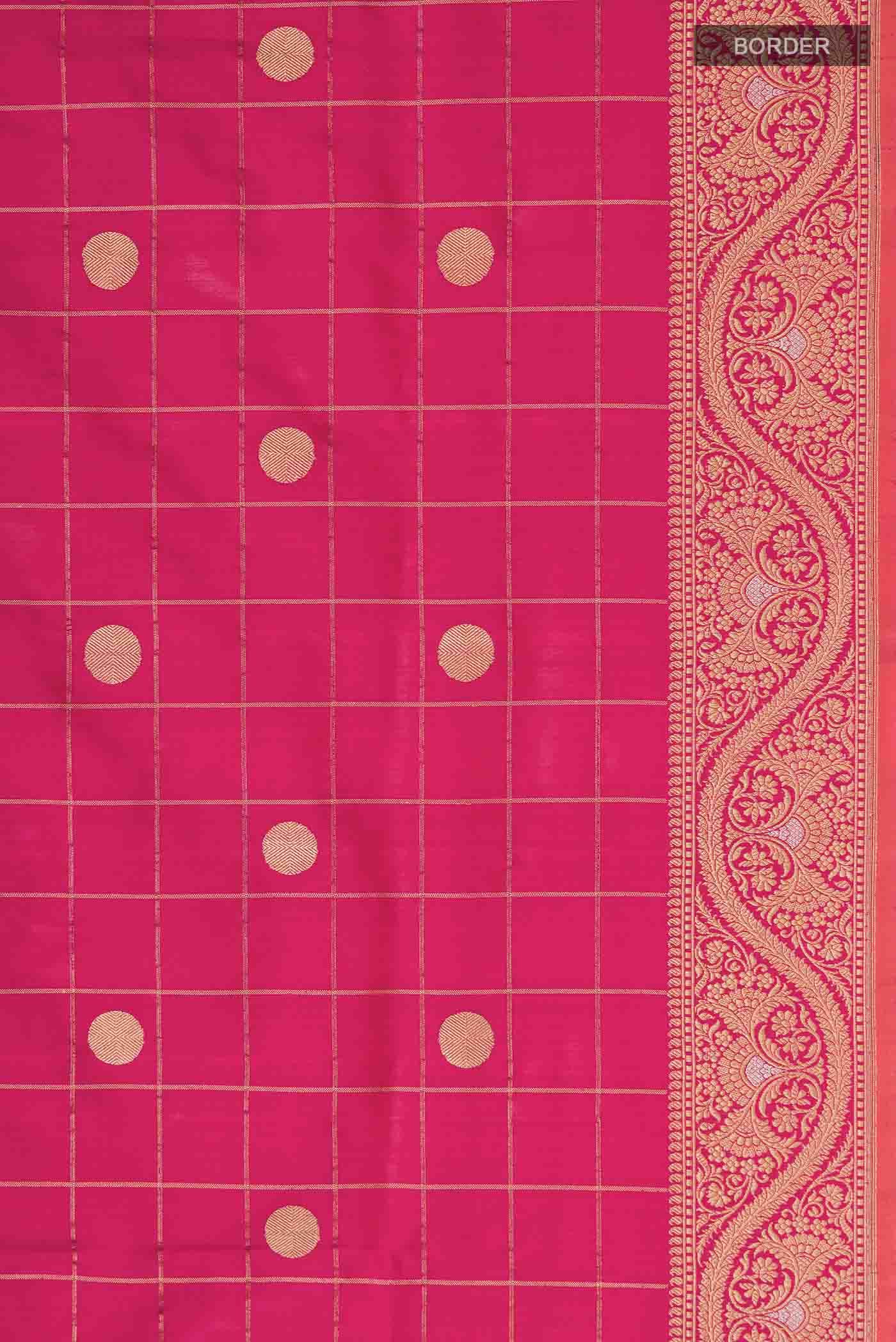 Pink Banarasi Silk Saree