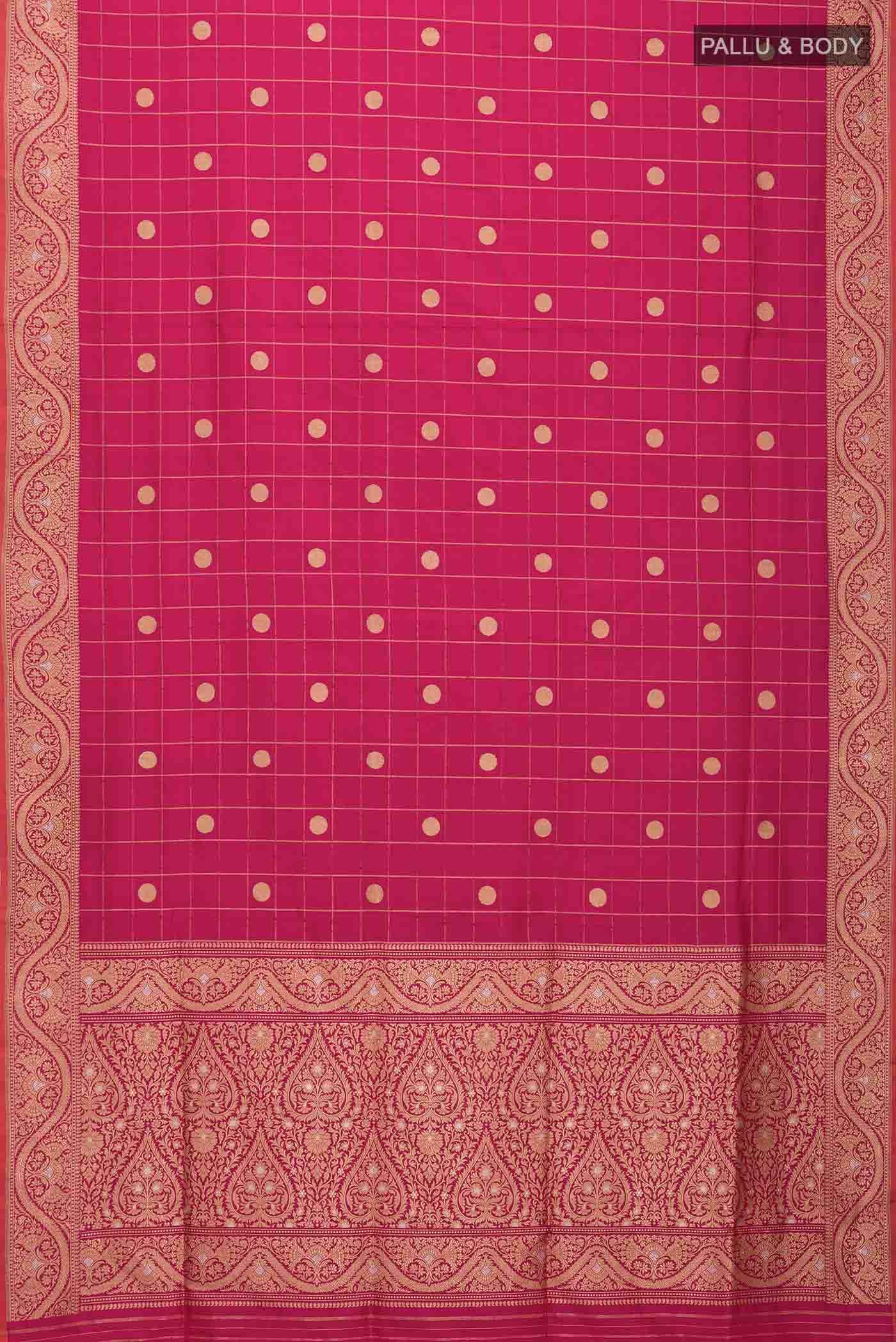 Pink Banarasi Silk Saree