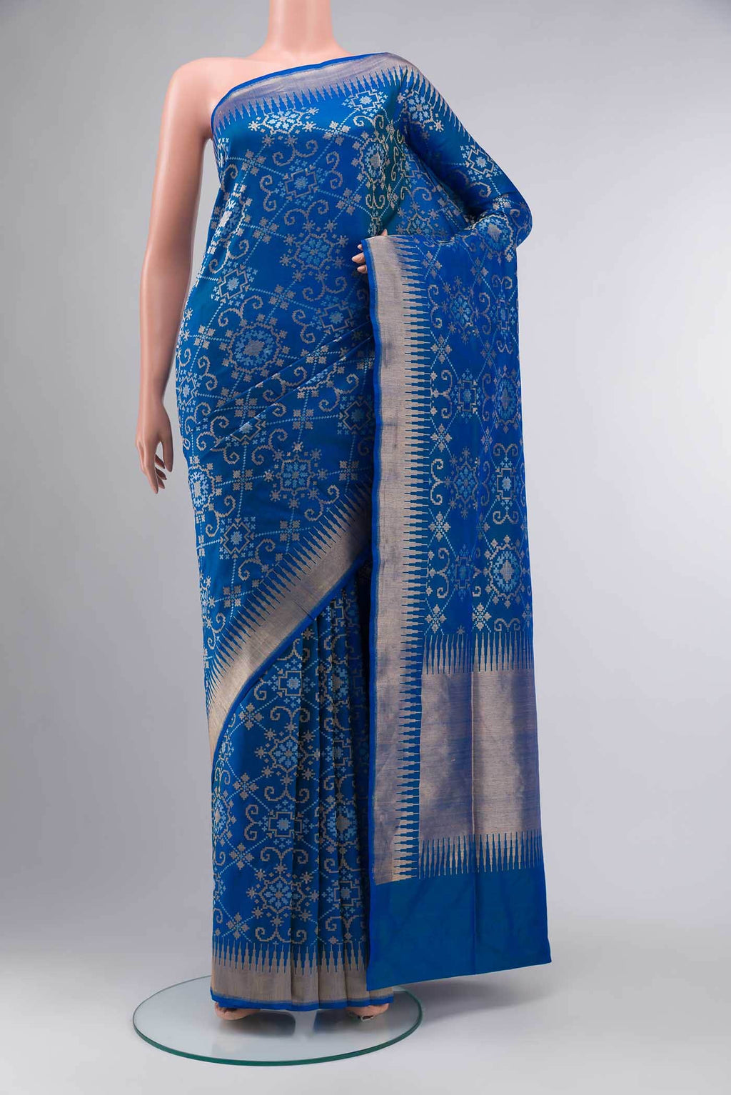 Blue Banarasi Silk Saree