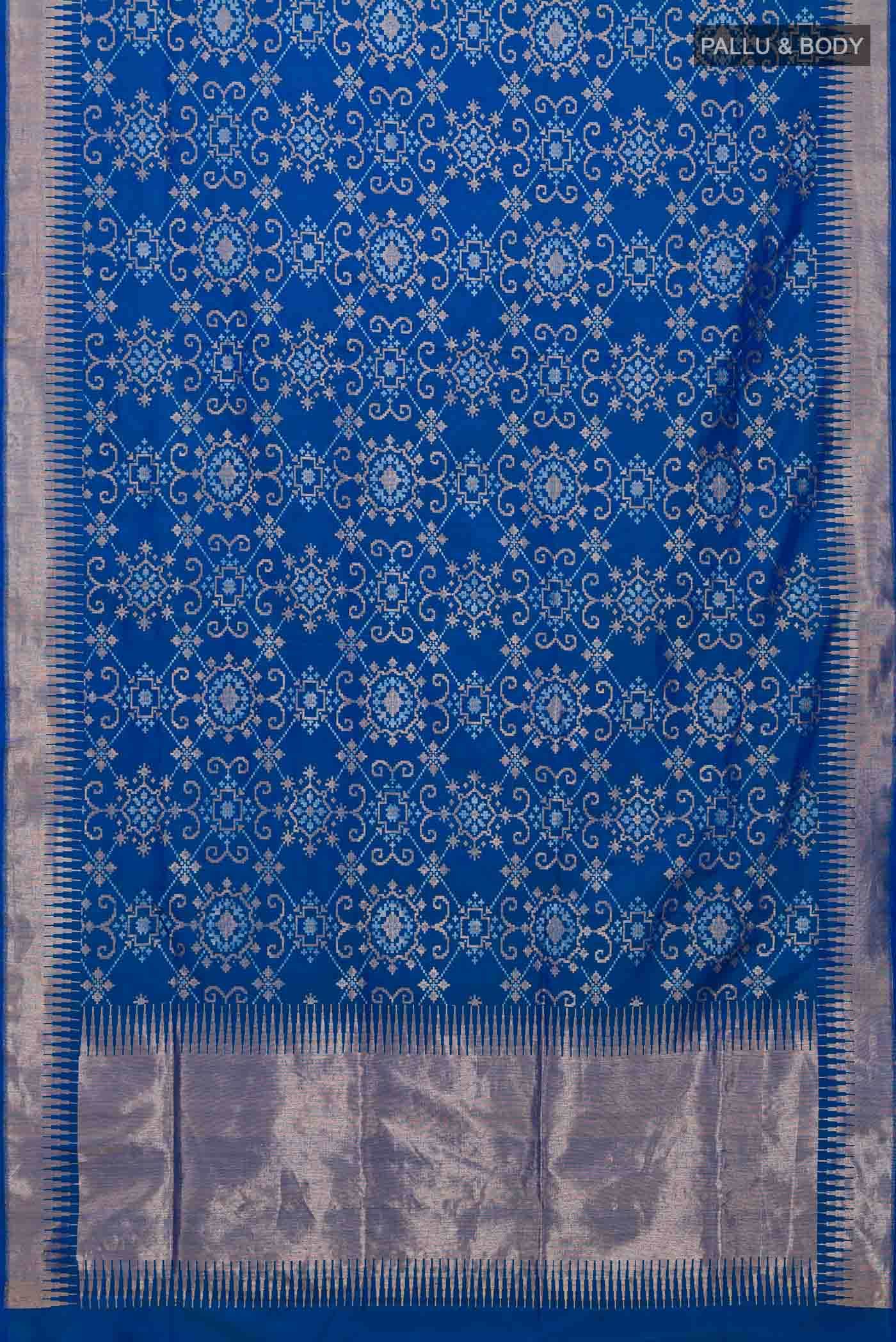 Blue Banarasi Silk Saree