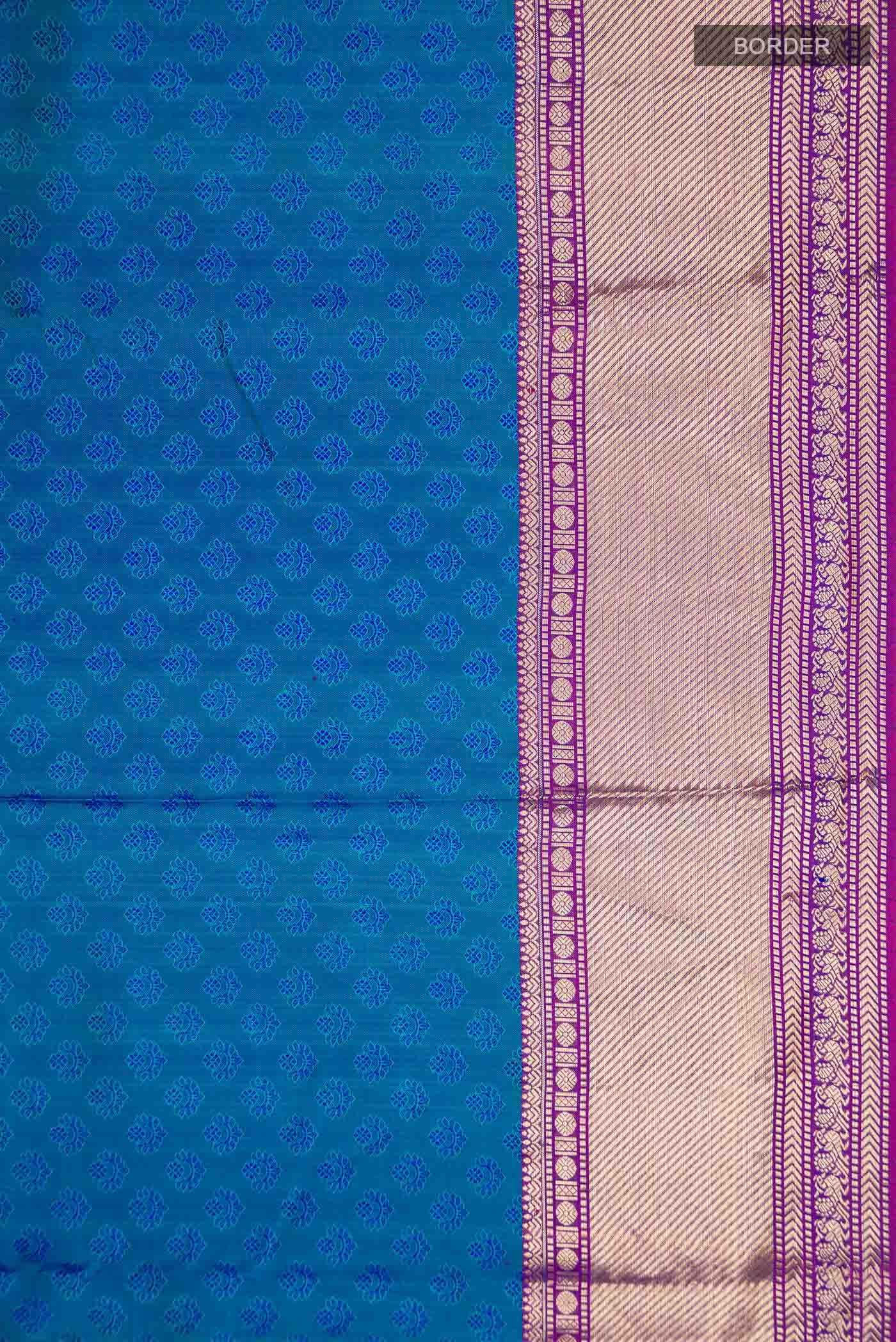 Blue Kanchipuram Silk Saree