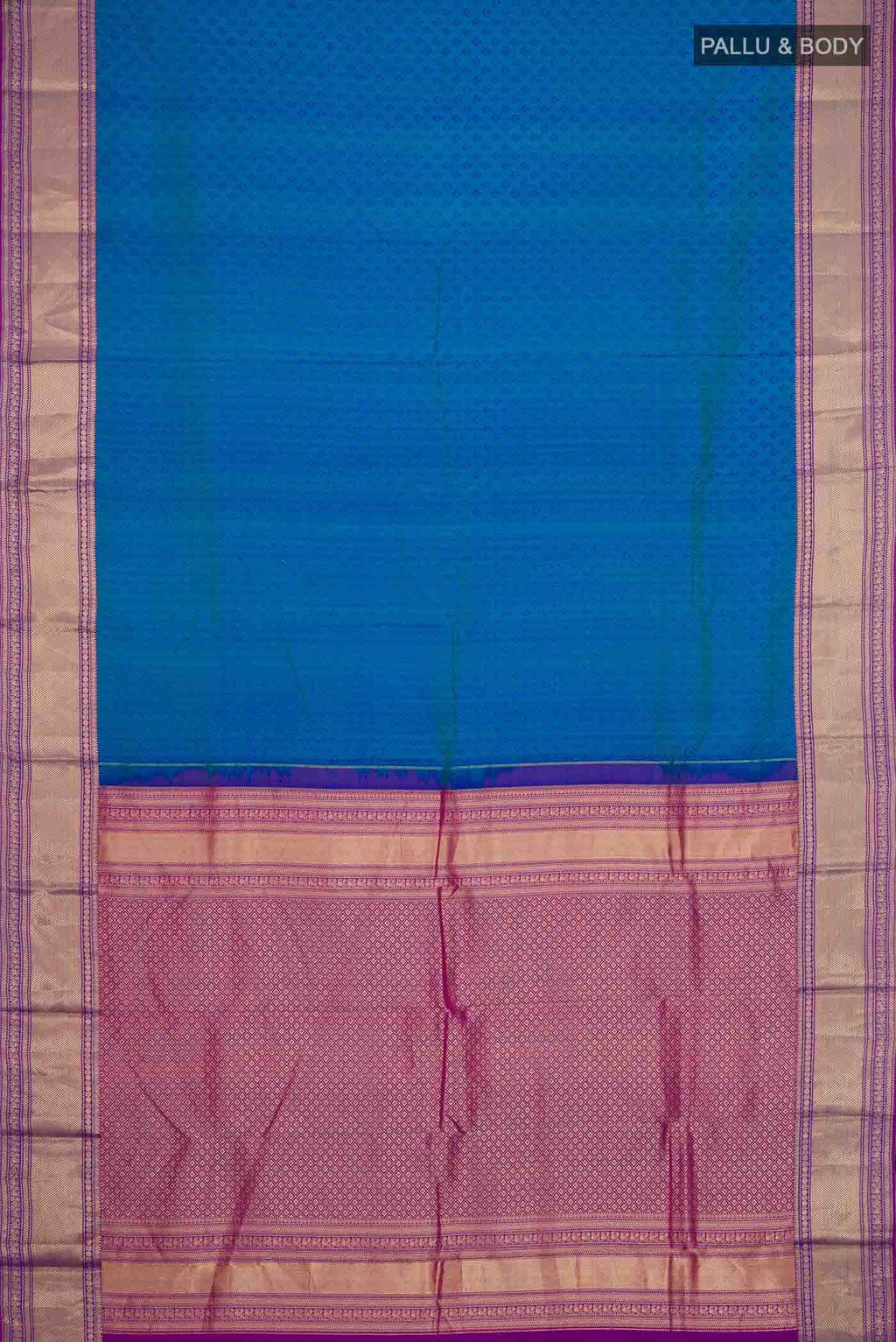 Blue Kanchipuram Silk Saree