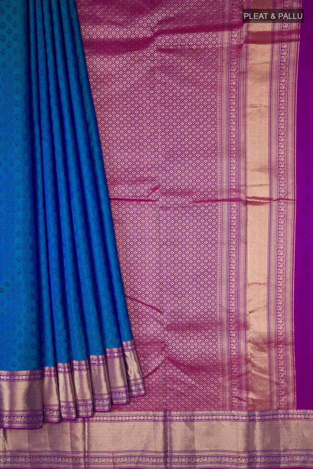 Blue Kanchipuram Silk Saree