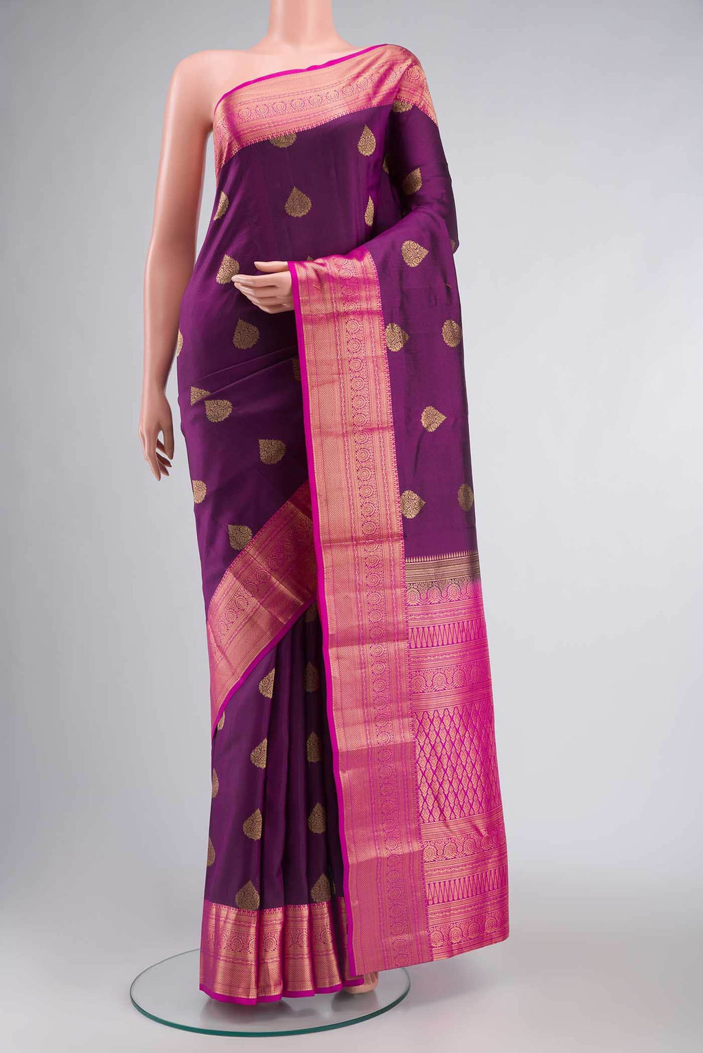 Purple Soft Silk Saree