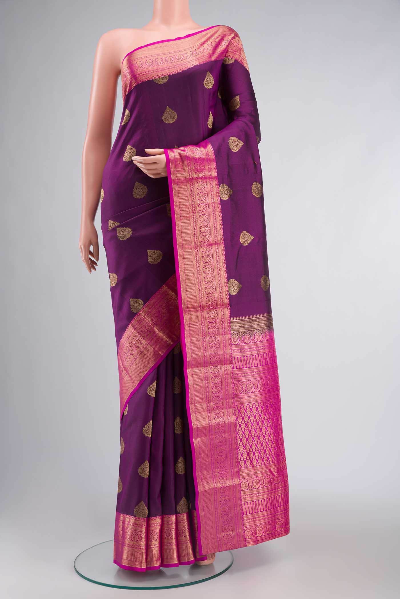 Purple Soft Silk Saree
