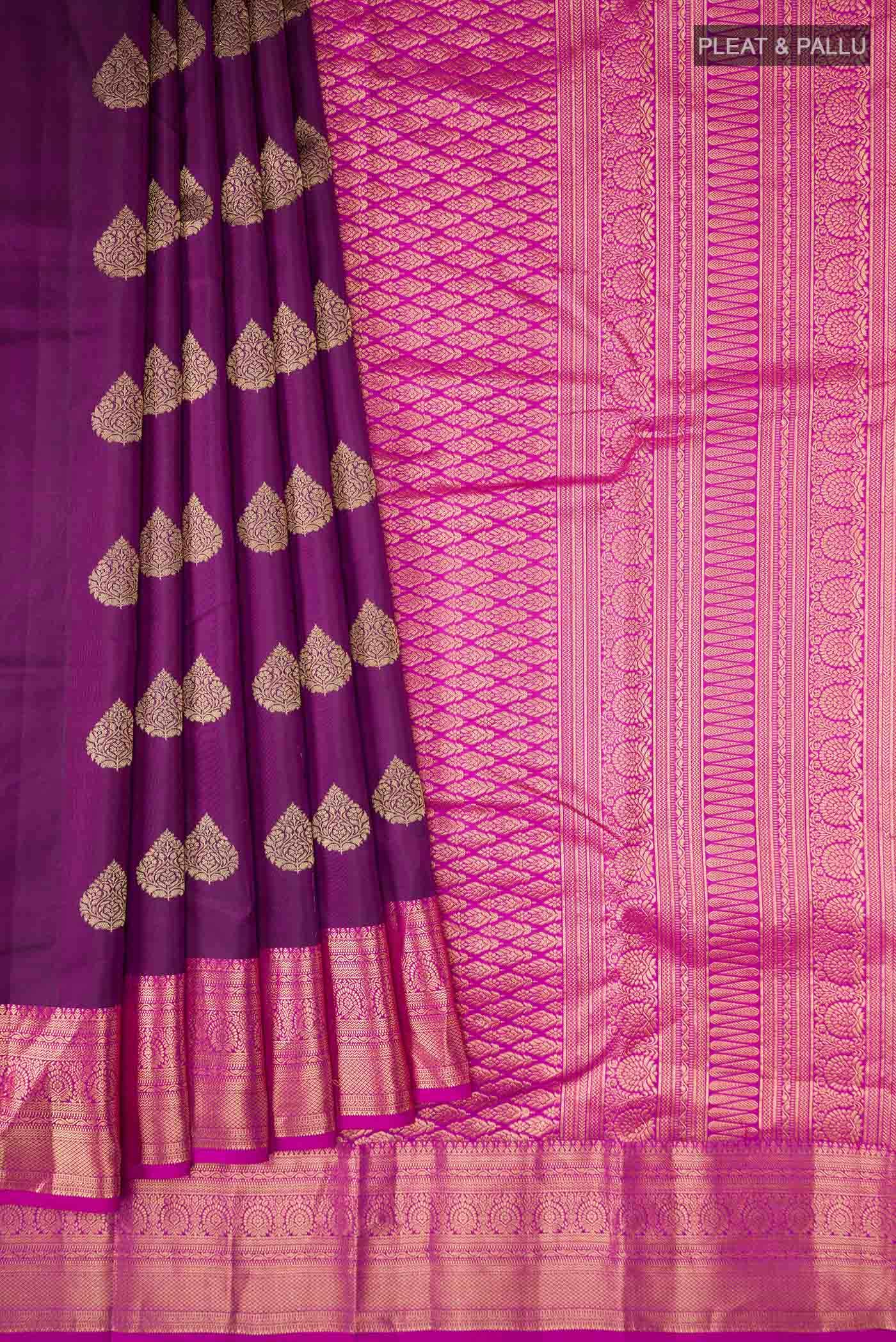 Purple Soft Silk Saree