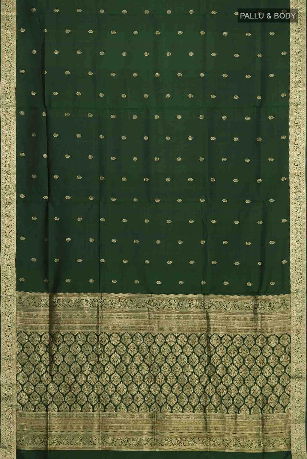 Bottle Green Soft Silk Saree