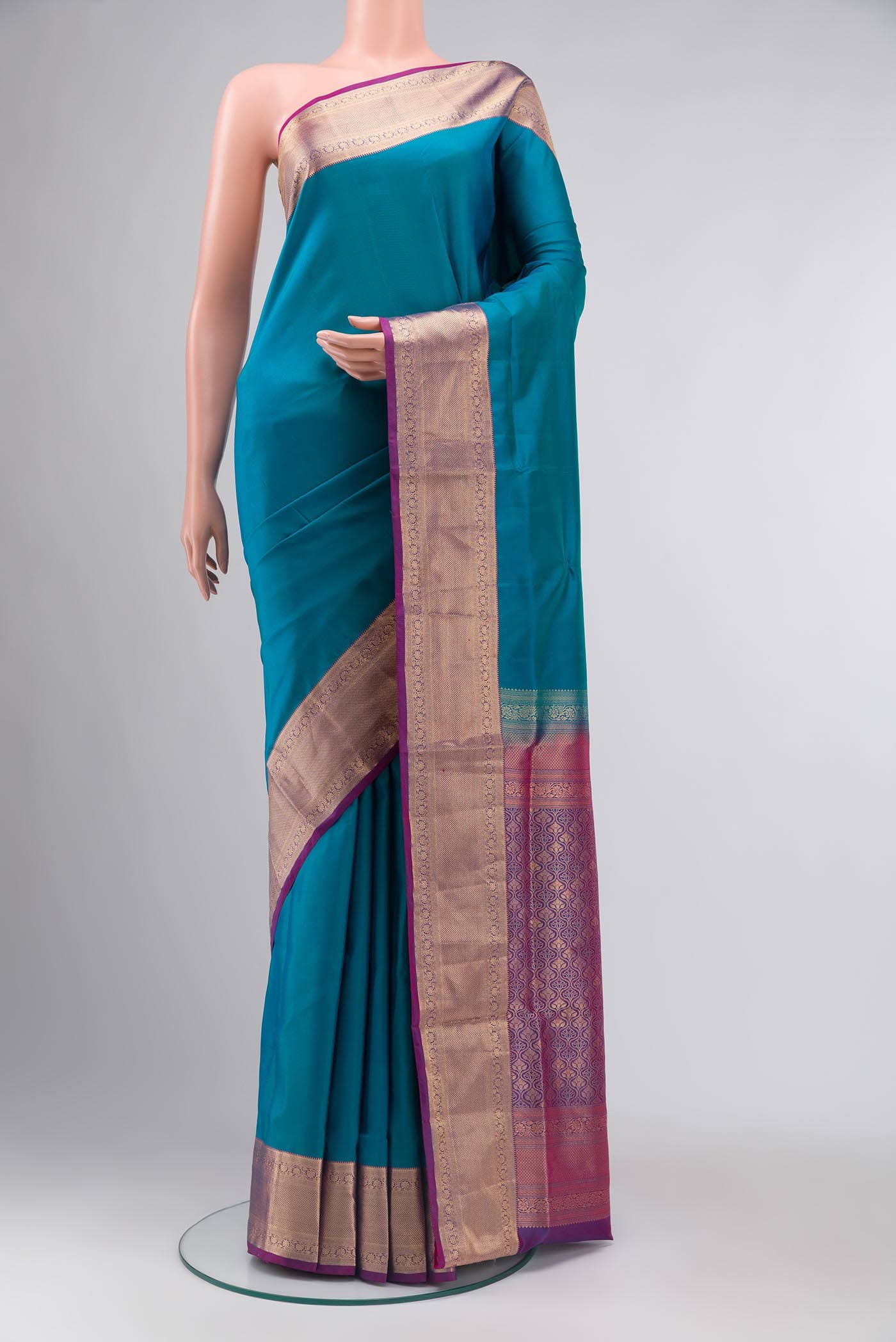 Blue Soft Silk Saree