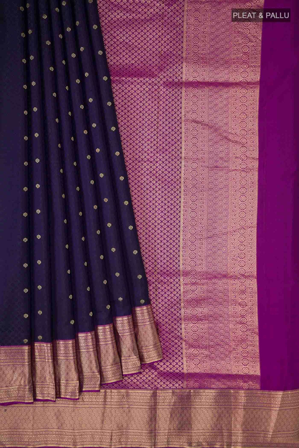 Navy Blue Soft Silk Saree