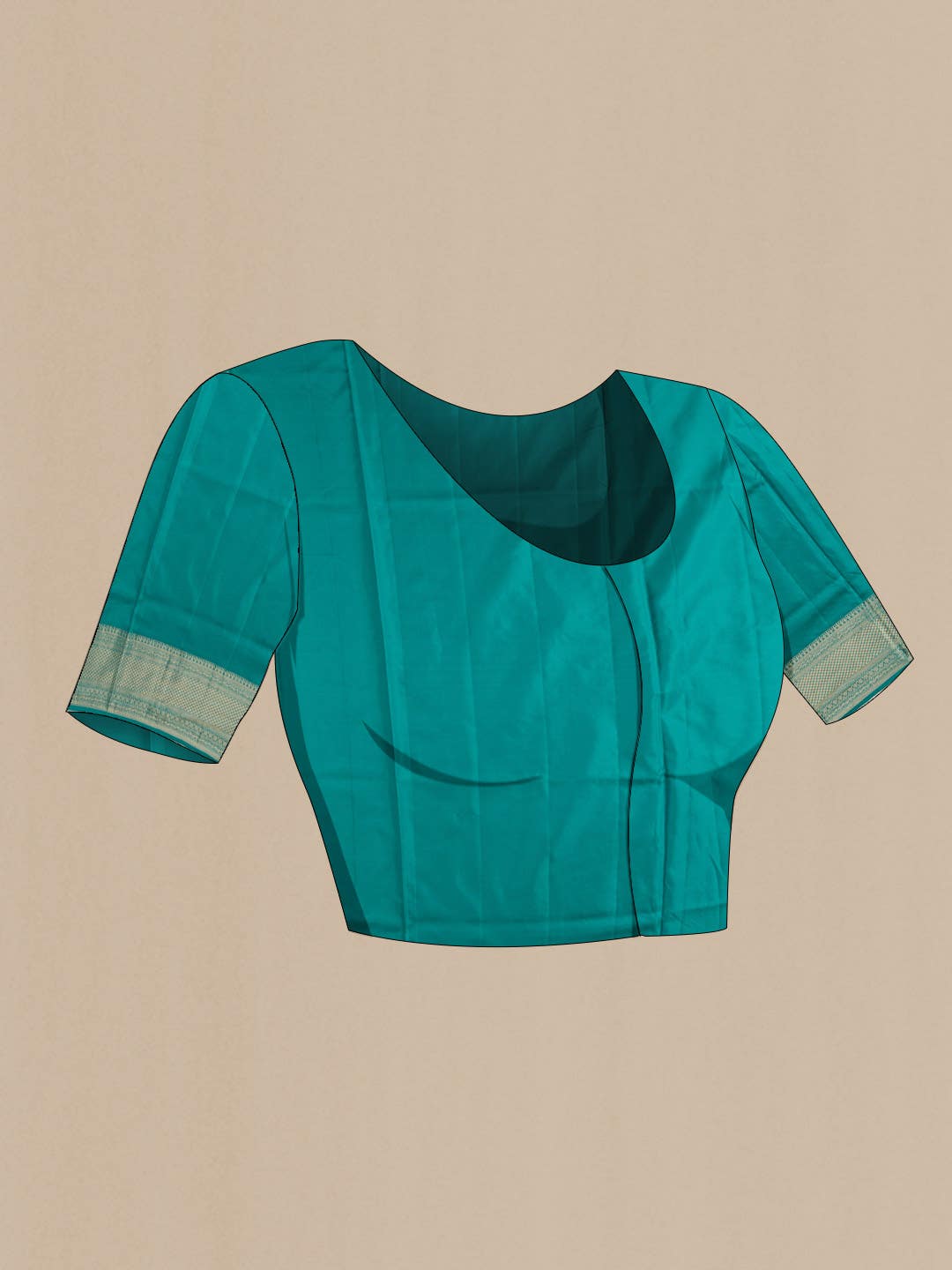 Teal Soft Silk Saree