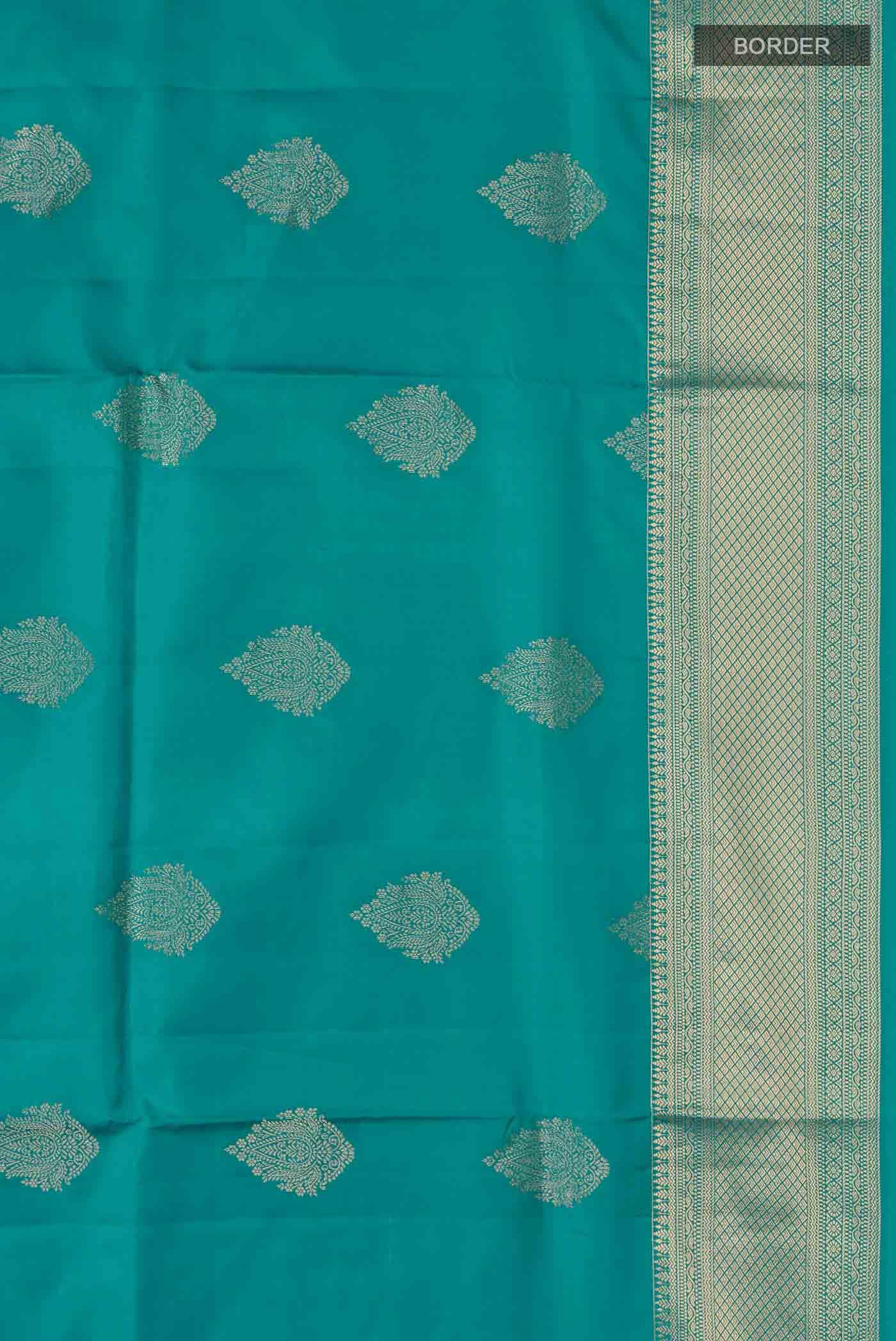 Teal Soft Silk Saree