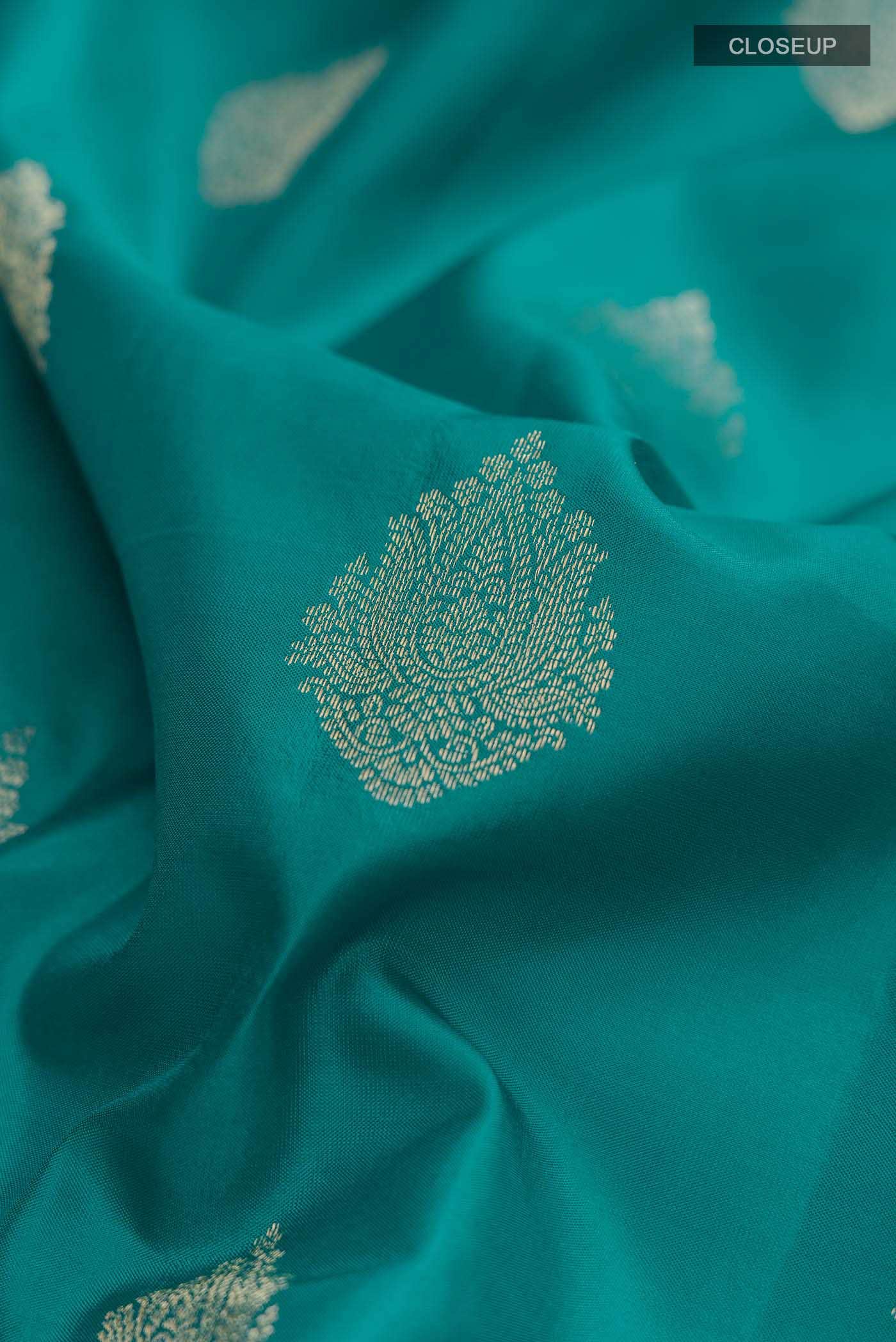 Teal Soft Silk Saree