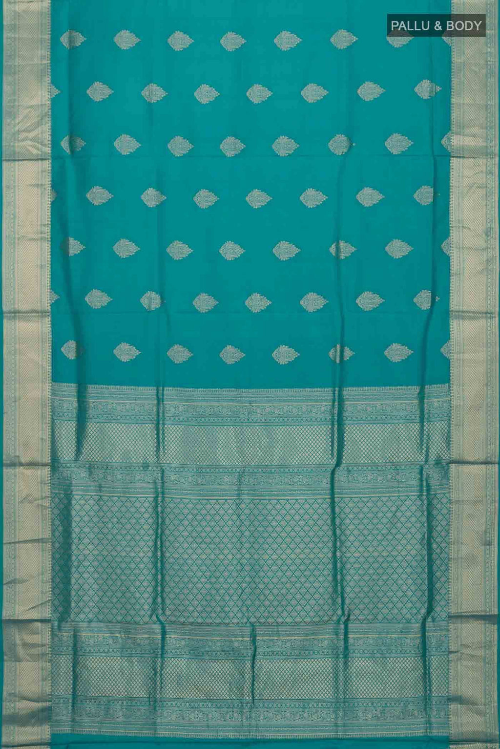Teal Soft Silk Saree