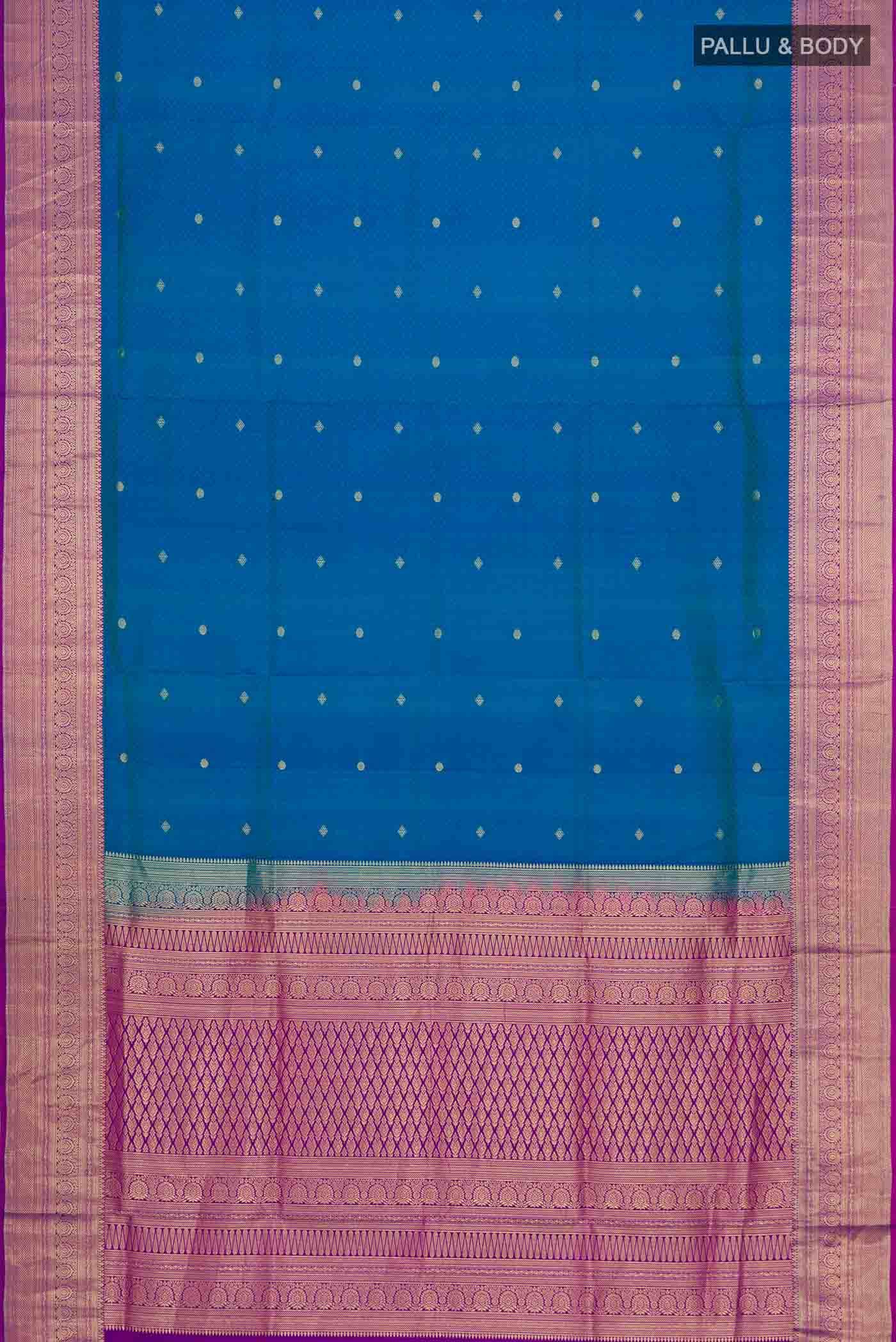 Blue Soft Silk Saree