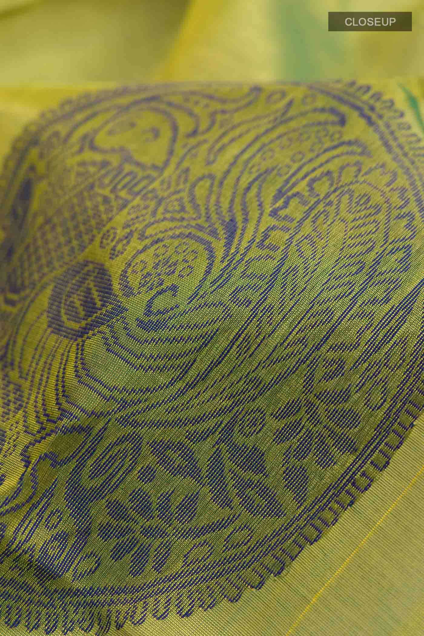 Green Silk Cotton Saree