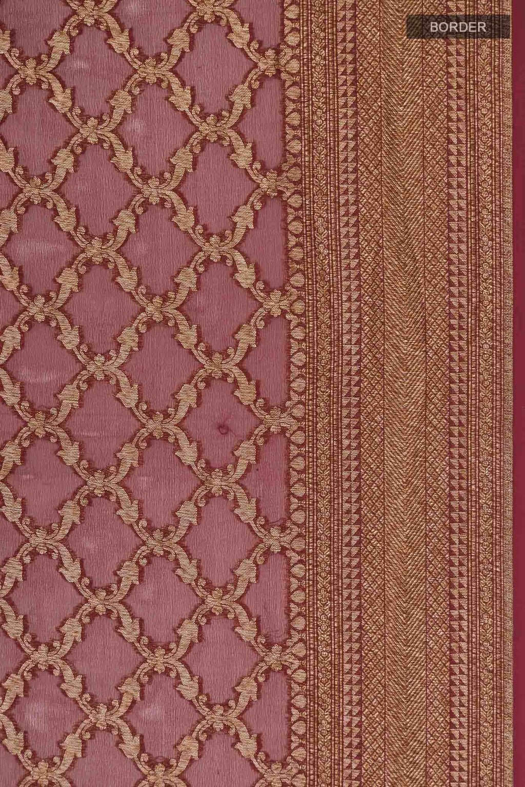 Maroon Banarasi Georgette Saree