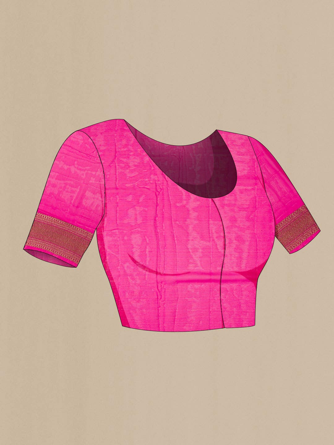 Pink Banarasi Georgette Saree