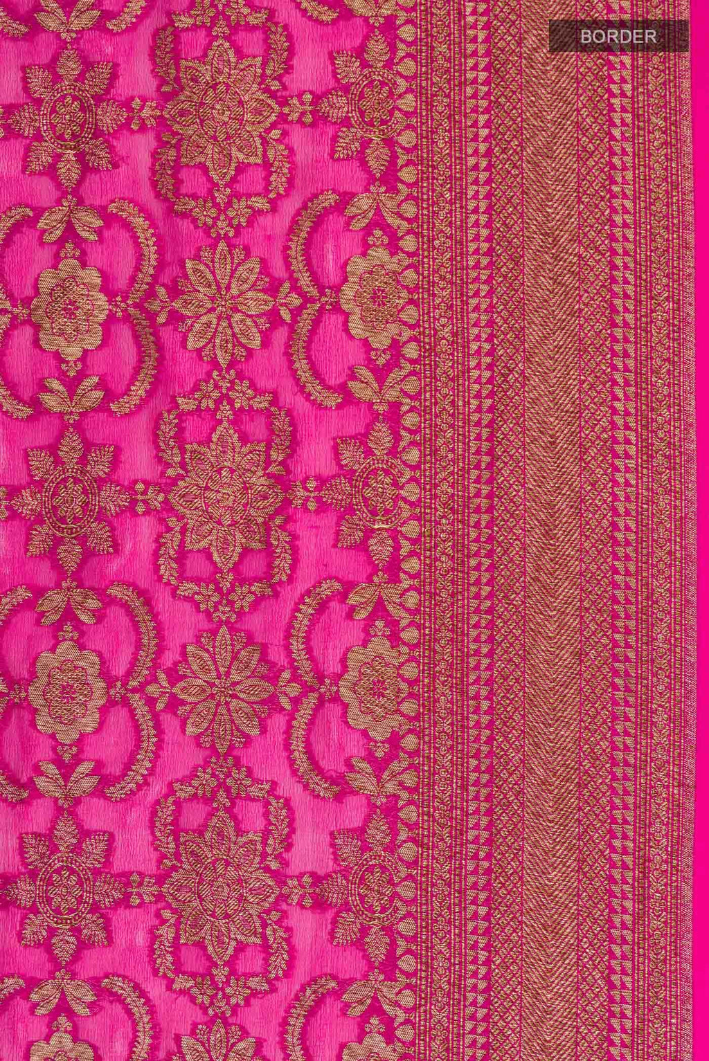 Pink Banarasi Georgette Saree