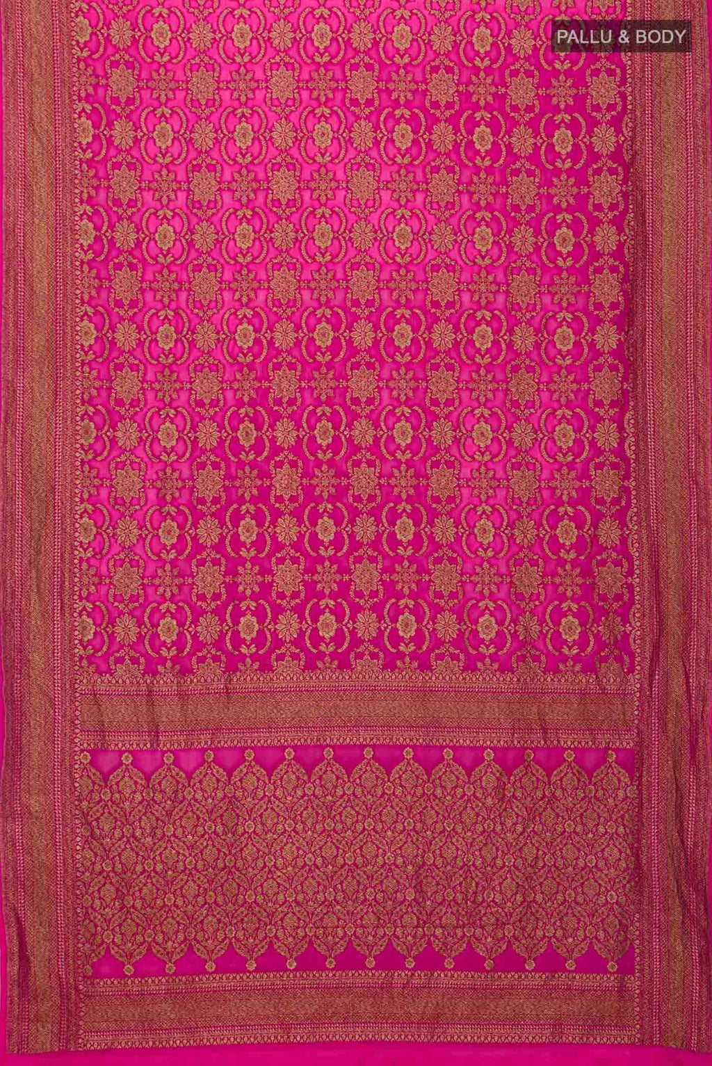 Pink Banarasi Georgette Saree
