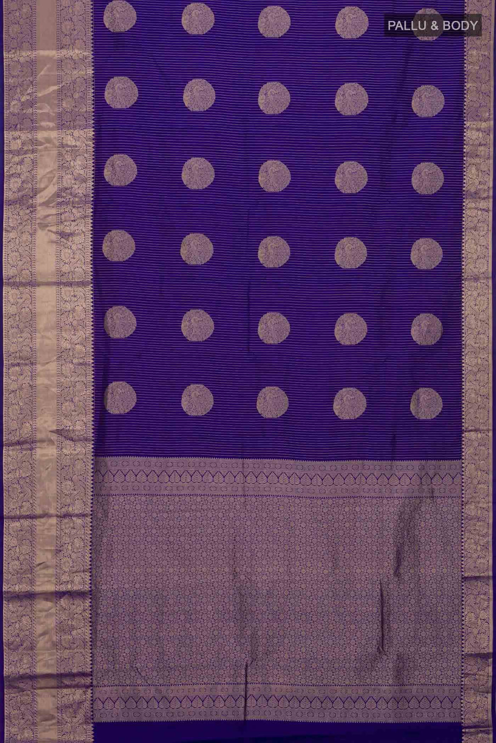 Blue Kanchipuram Silk Saree