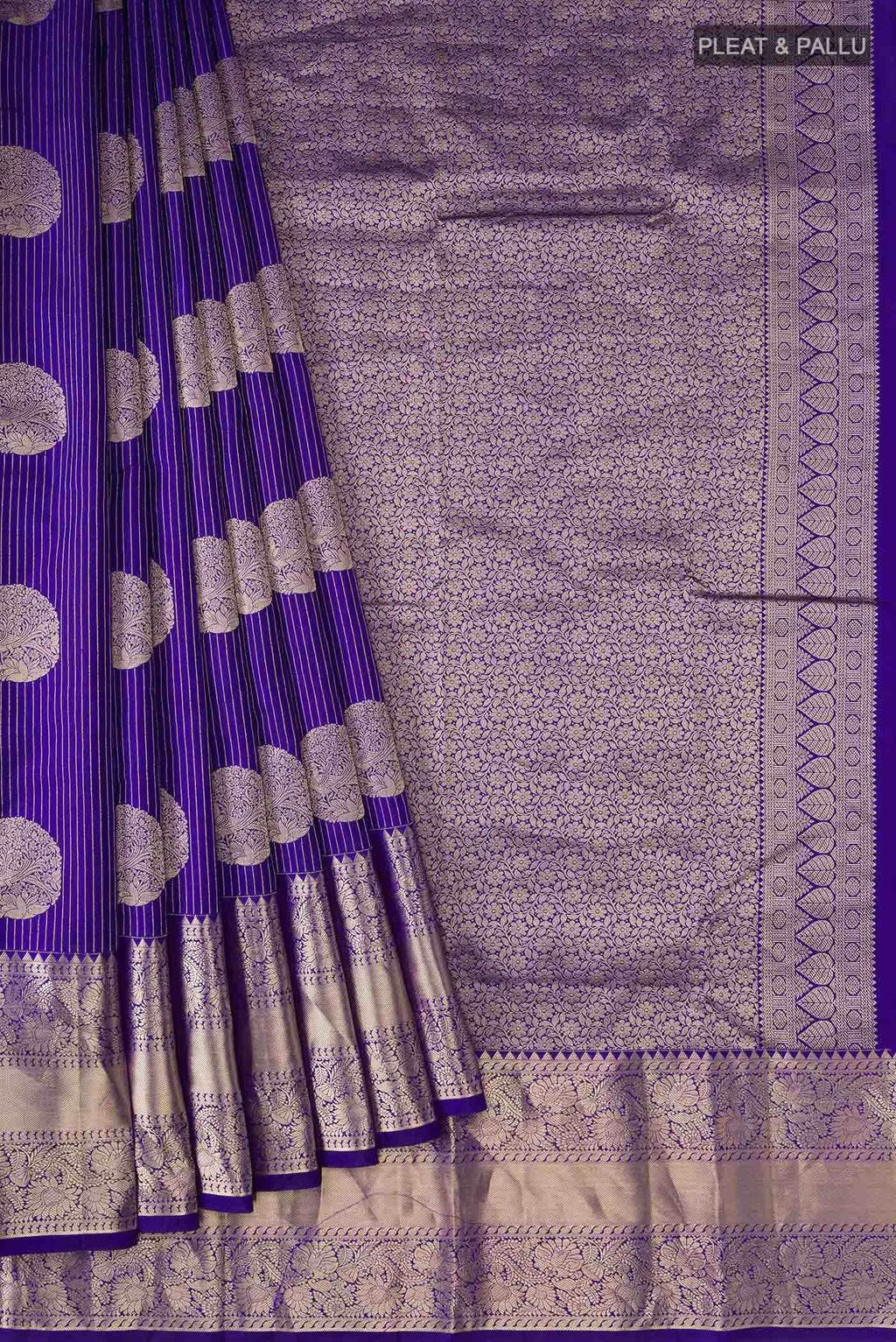 Blue Kanchipuram Silk Saree