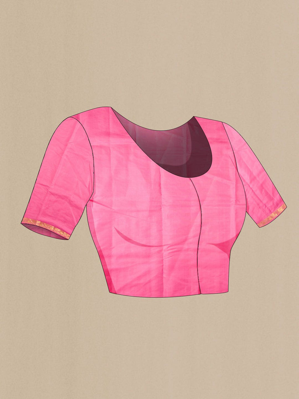 Pink Kanchipuram Silk Saree