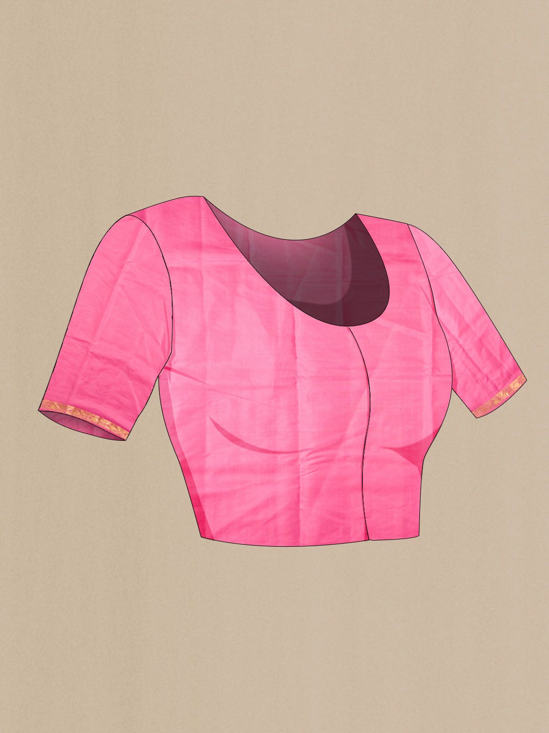 Pink Kanchipuram Silk Saree