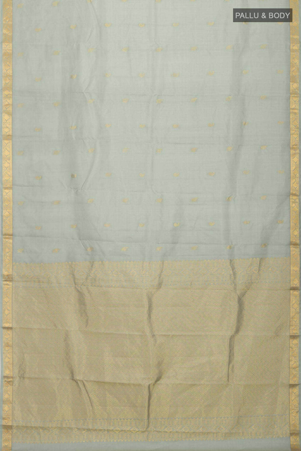 Sage Green Kanchipuram Silk Saree