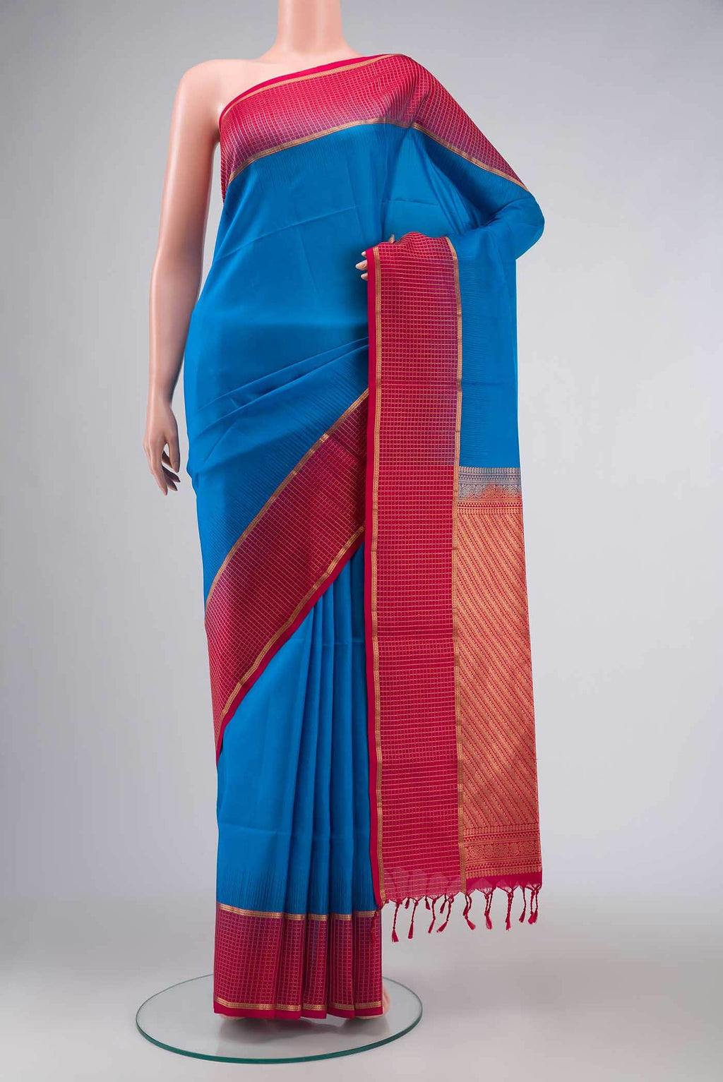 Blue Soft Silk Saree