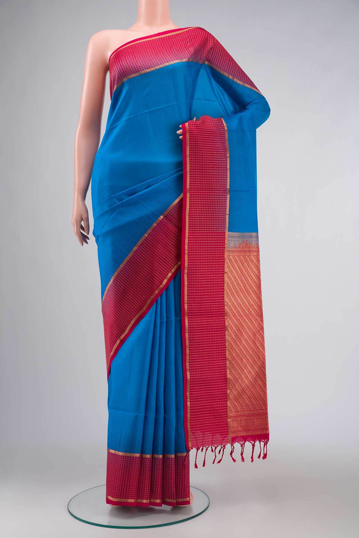 Blue Soft Silk Saree