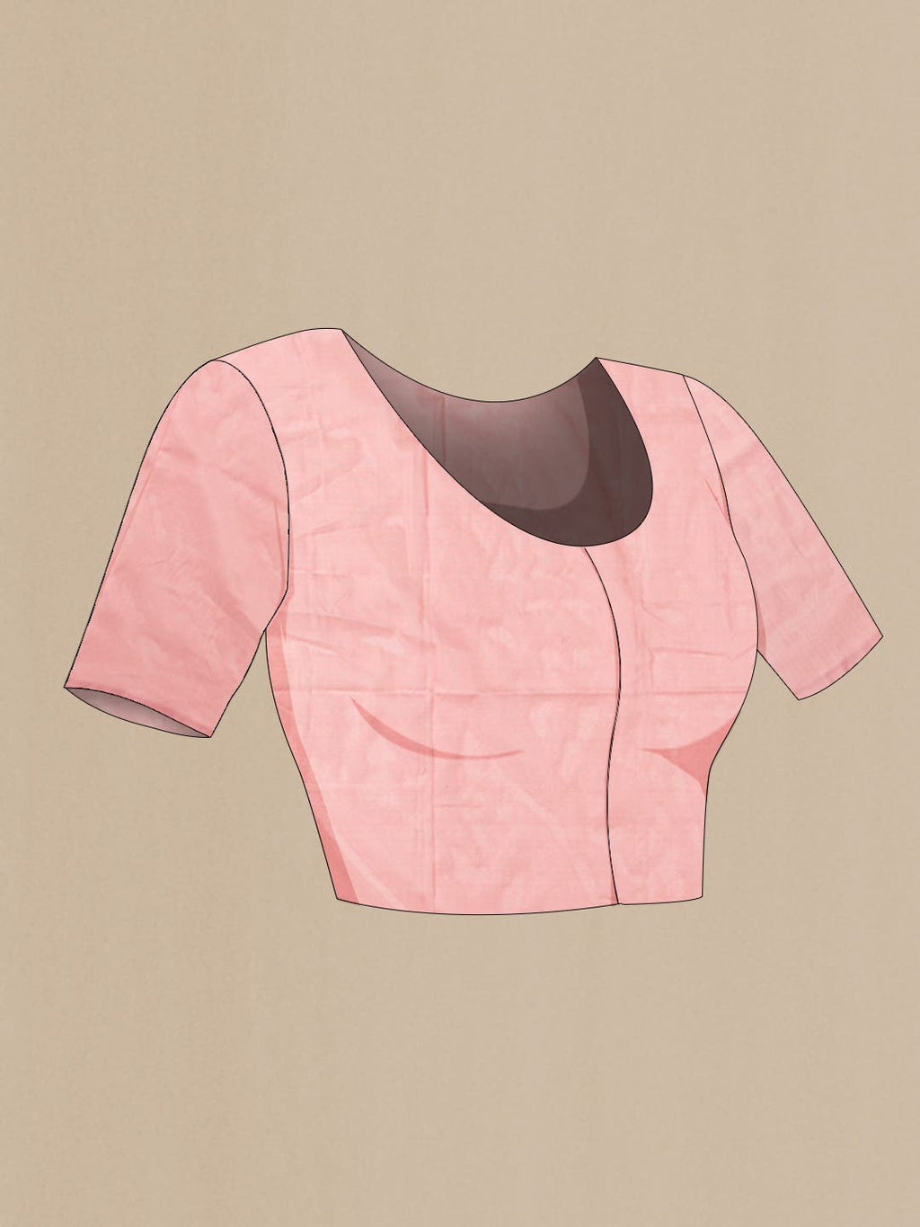 Peach Banarasi Silk Saree