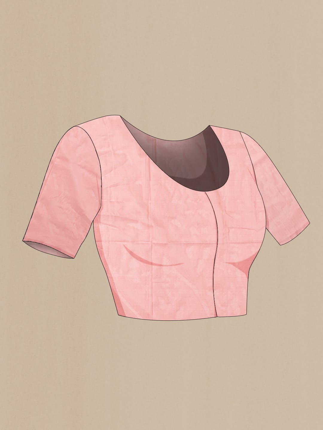 Peach Banarasi Silk Saree