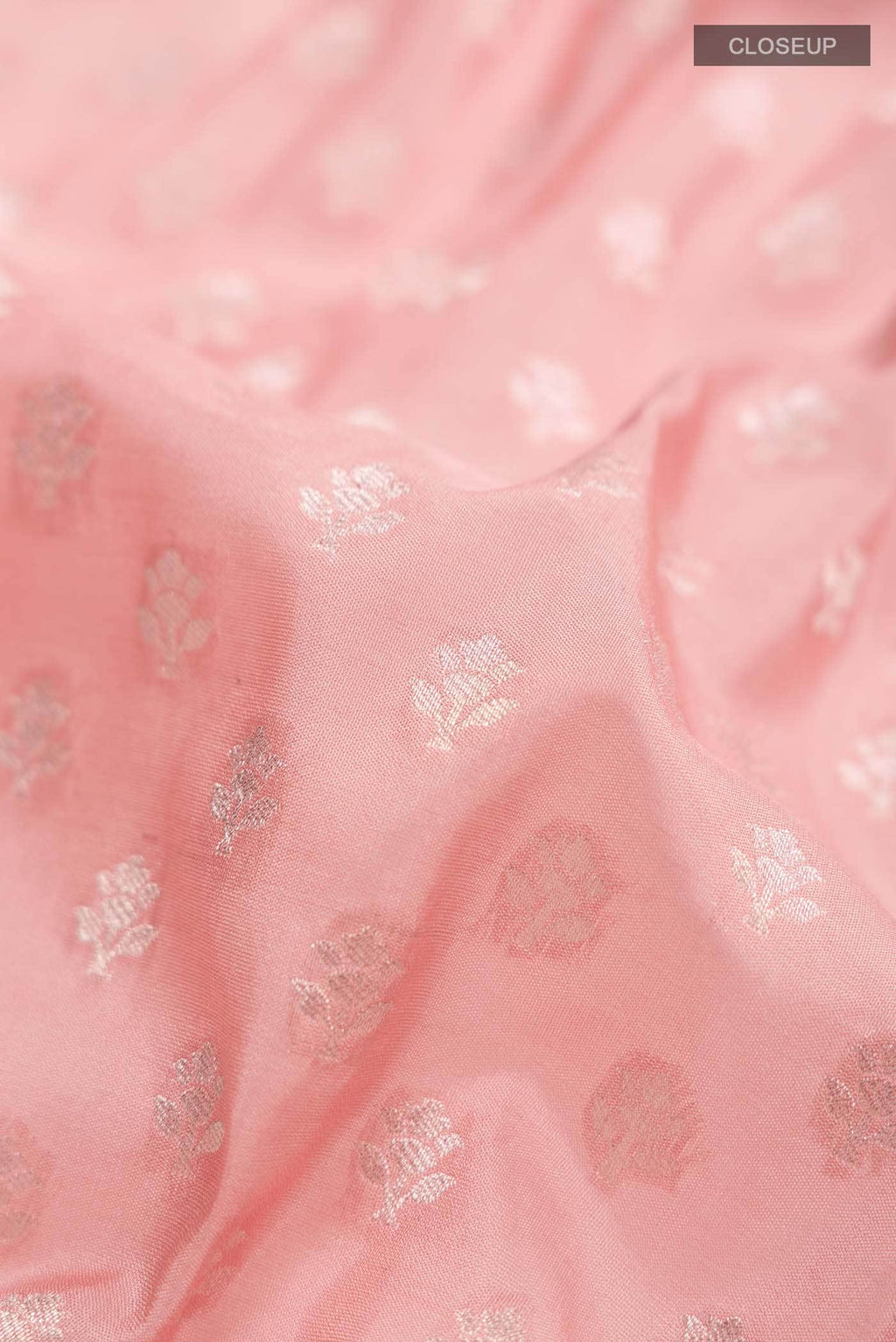 Peach Banarasi Silk Saree