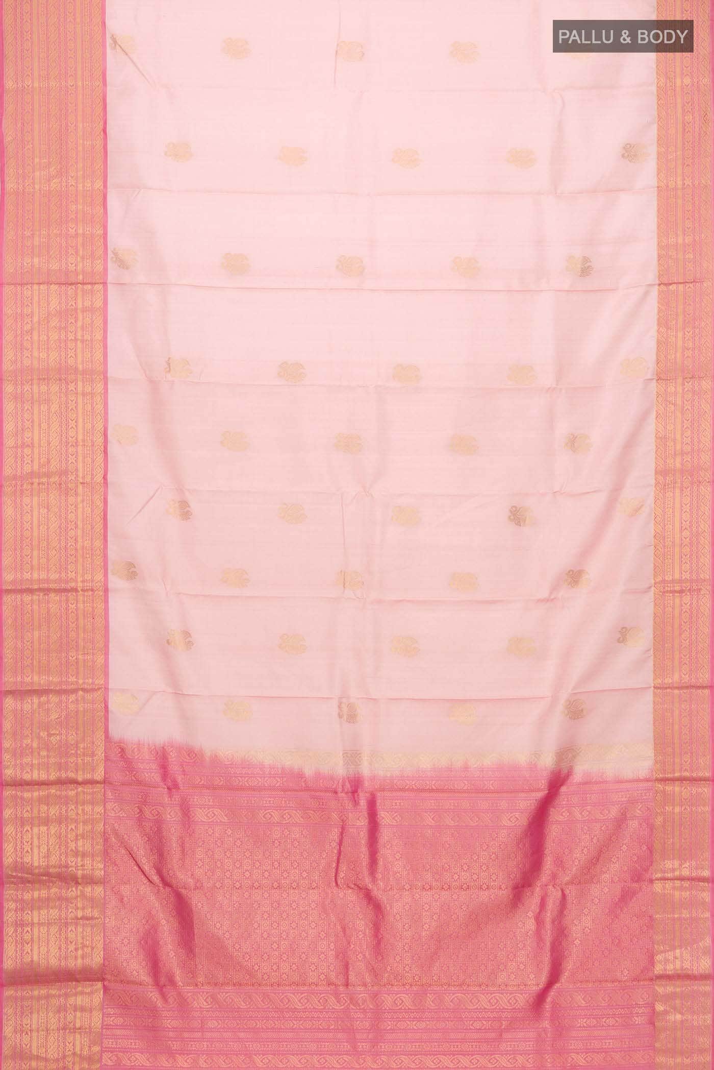 Peach Soft Silk Saree