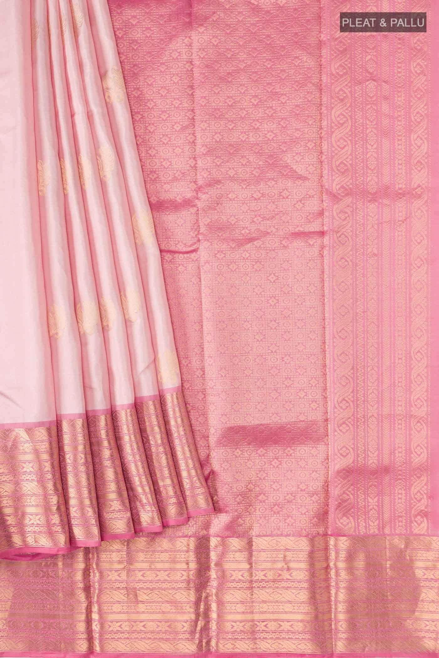 Peach Soft Silk Saree