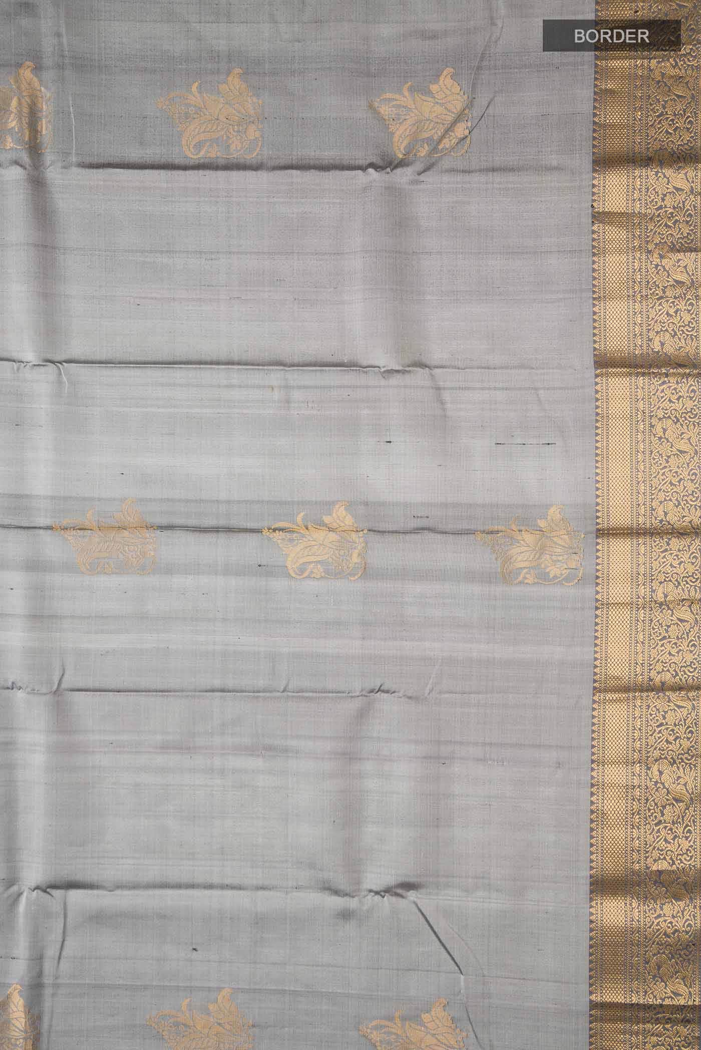 Grey Soft Silk Saree