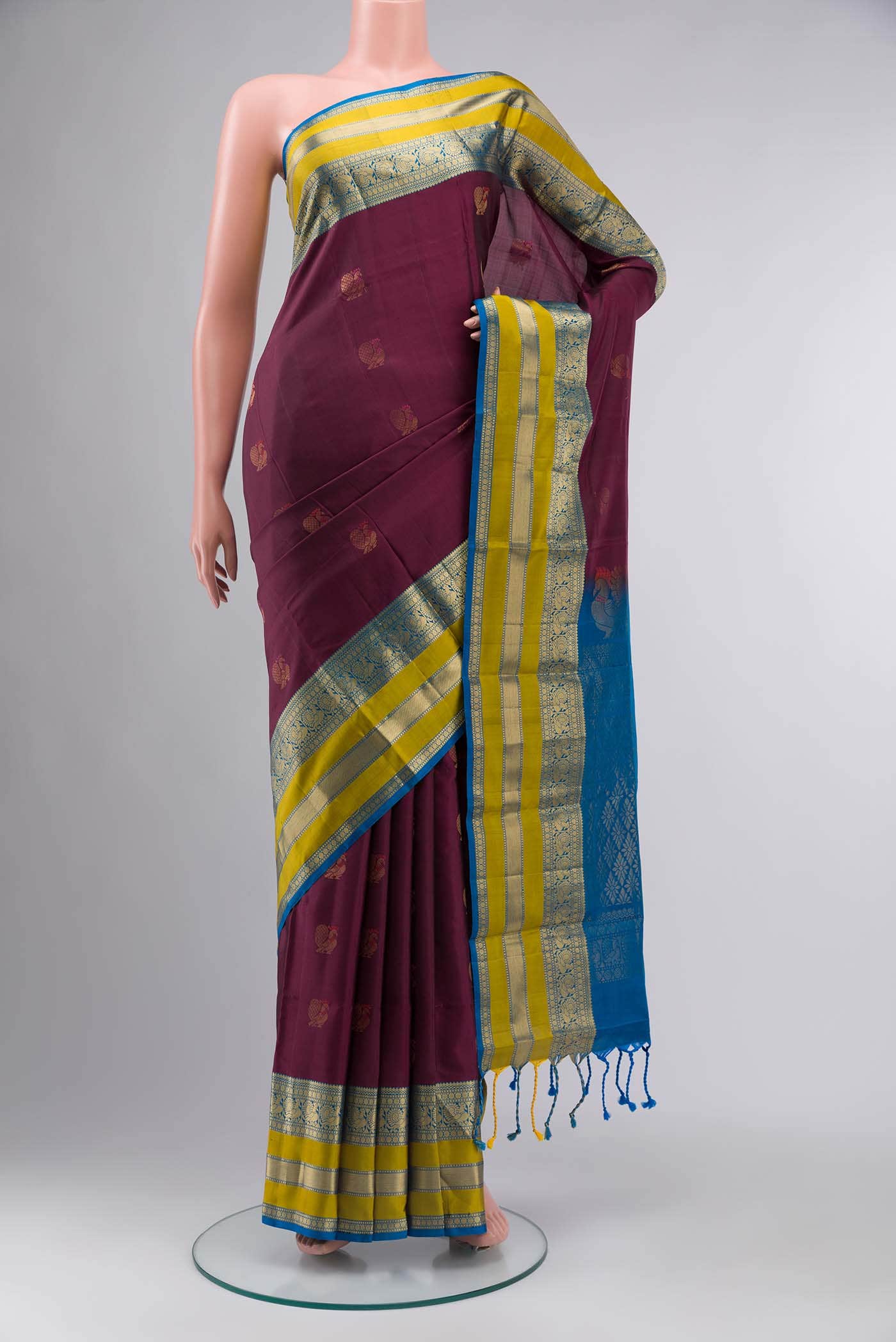 Brown Soft Silk Saree