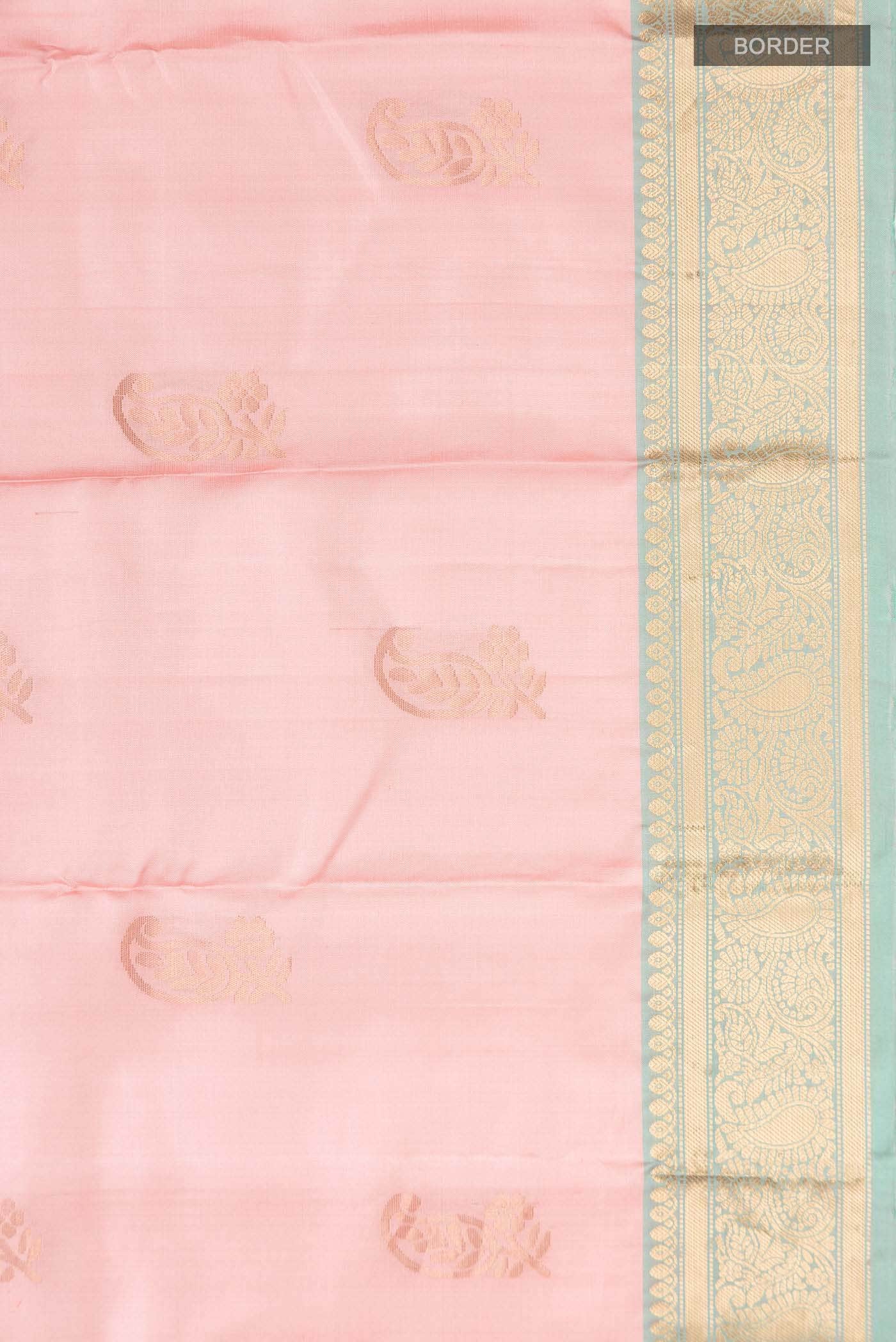 Pink Kanchipuram Silk Saree