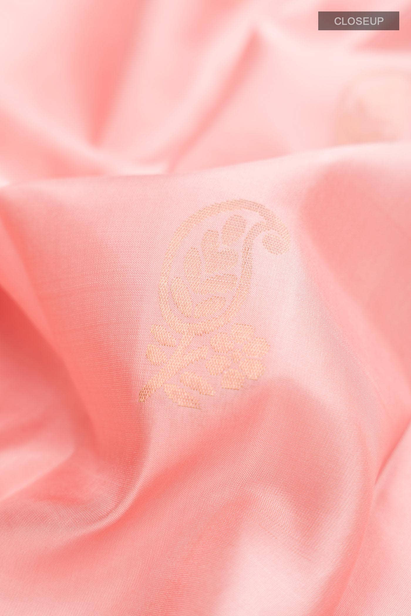 Pink Kanchipuram Silk Saree