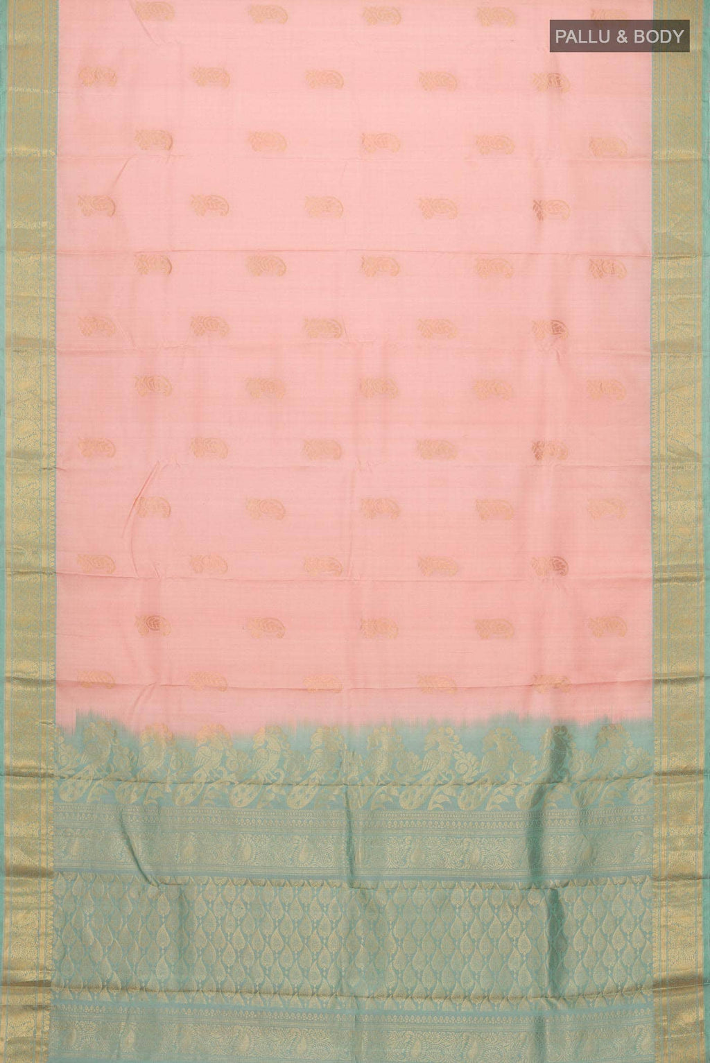 Pink Kanchipuram Silk Saree