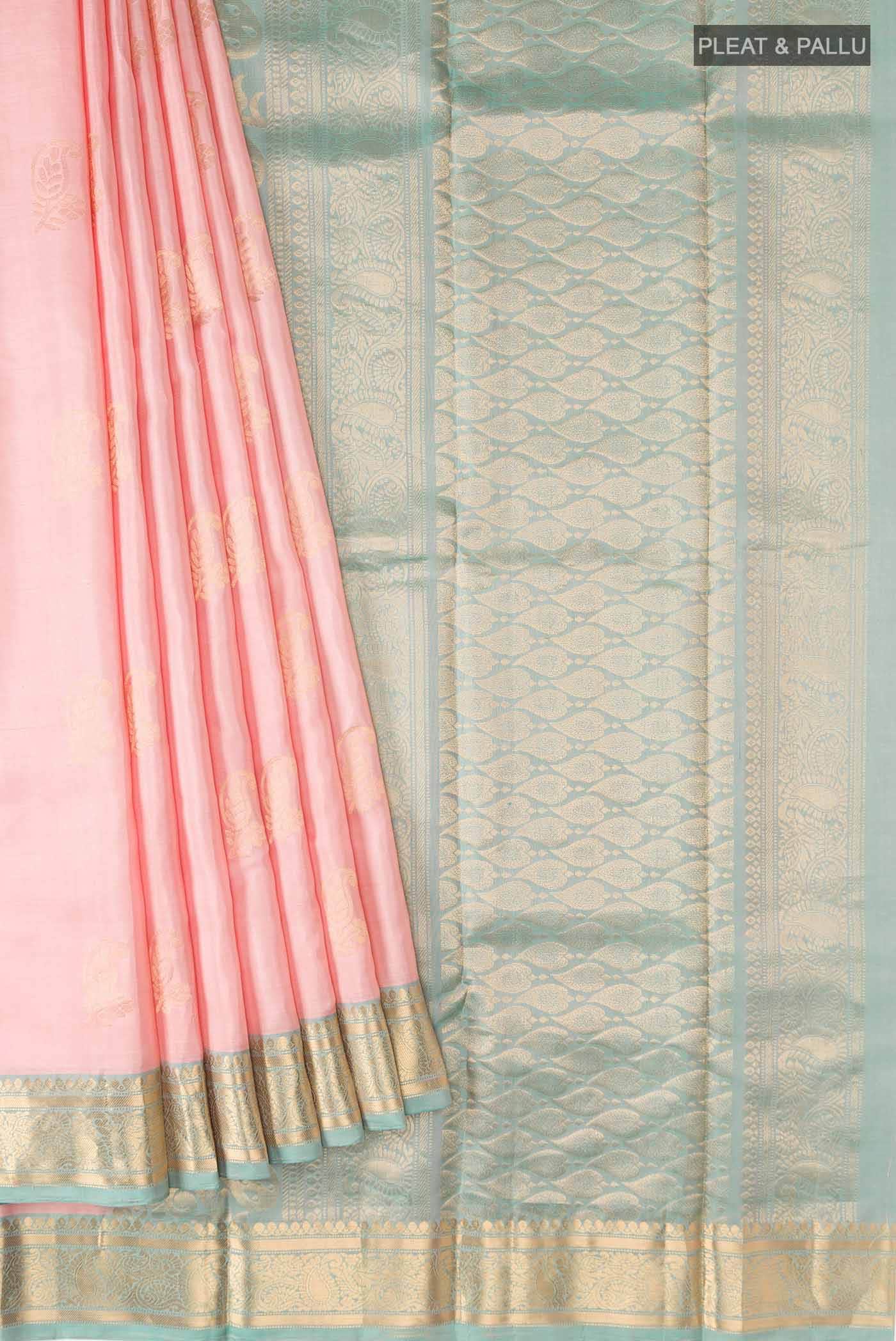 Pink Kanchipuram Silk Saree