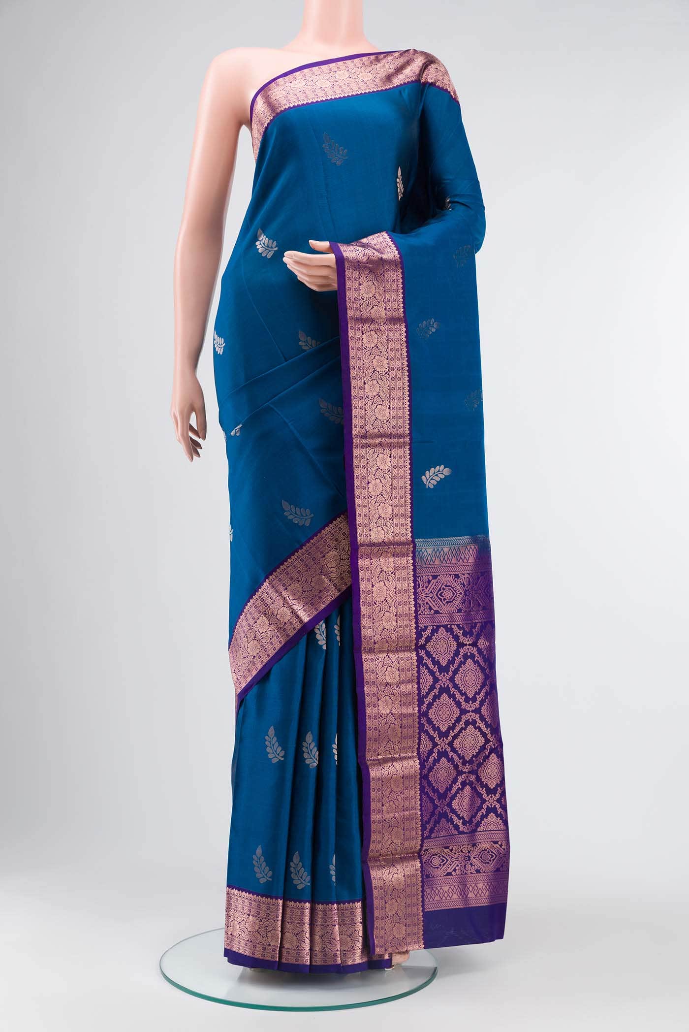 Blue Soft Silk Saree