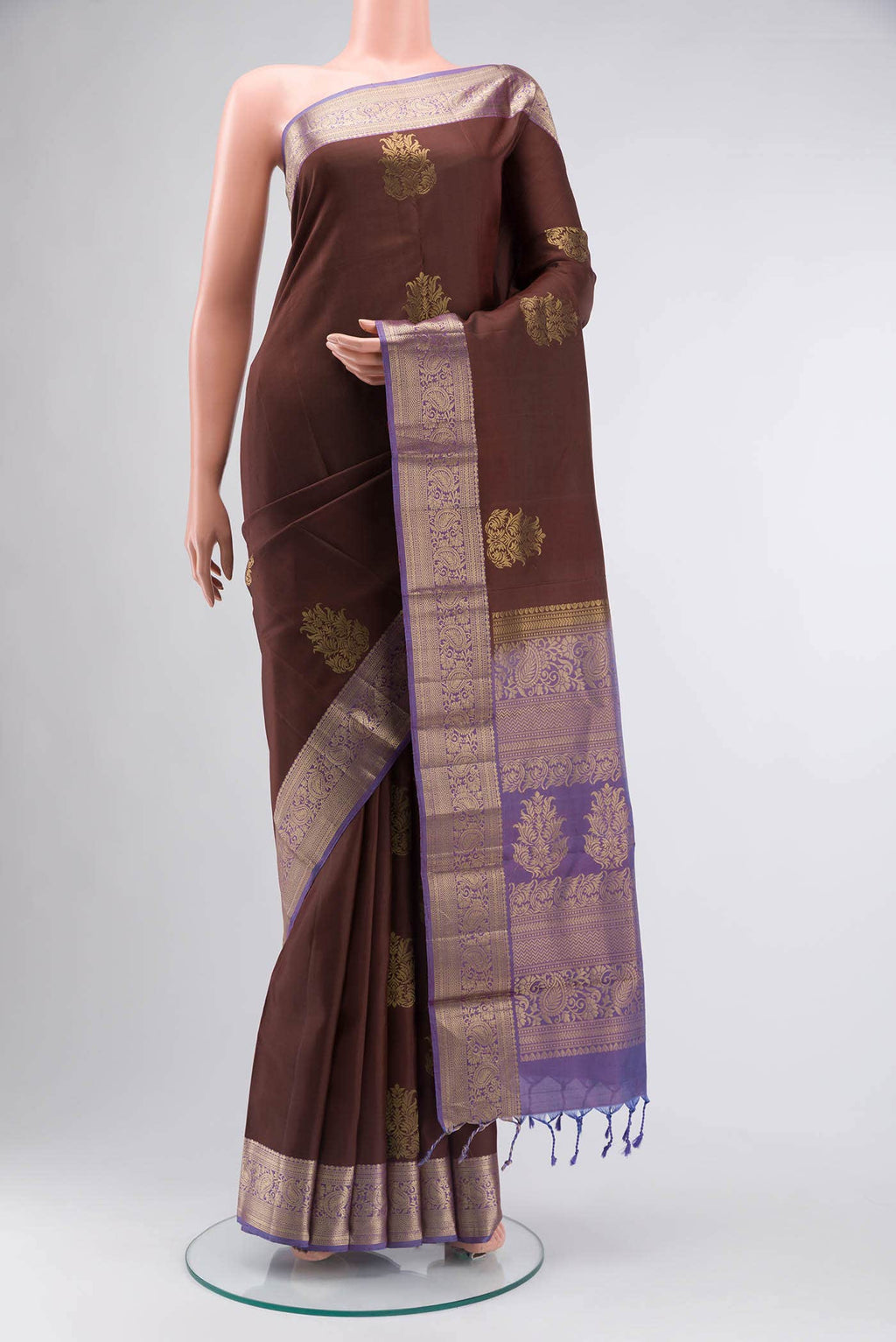 Brown Soft Silk Saree