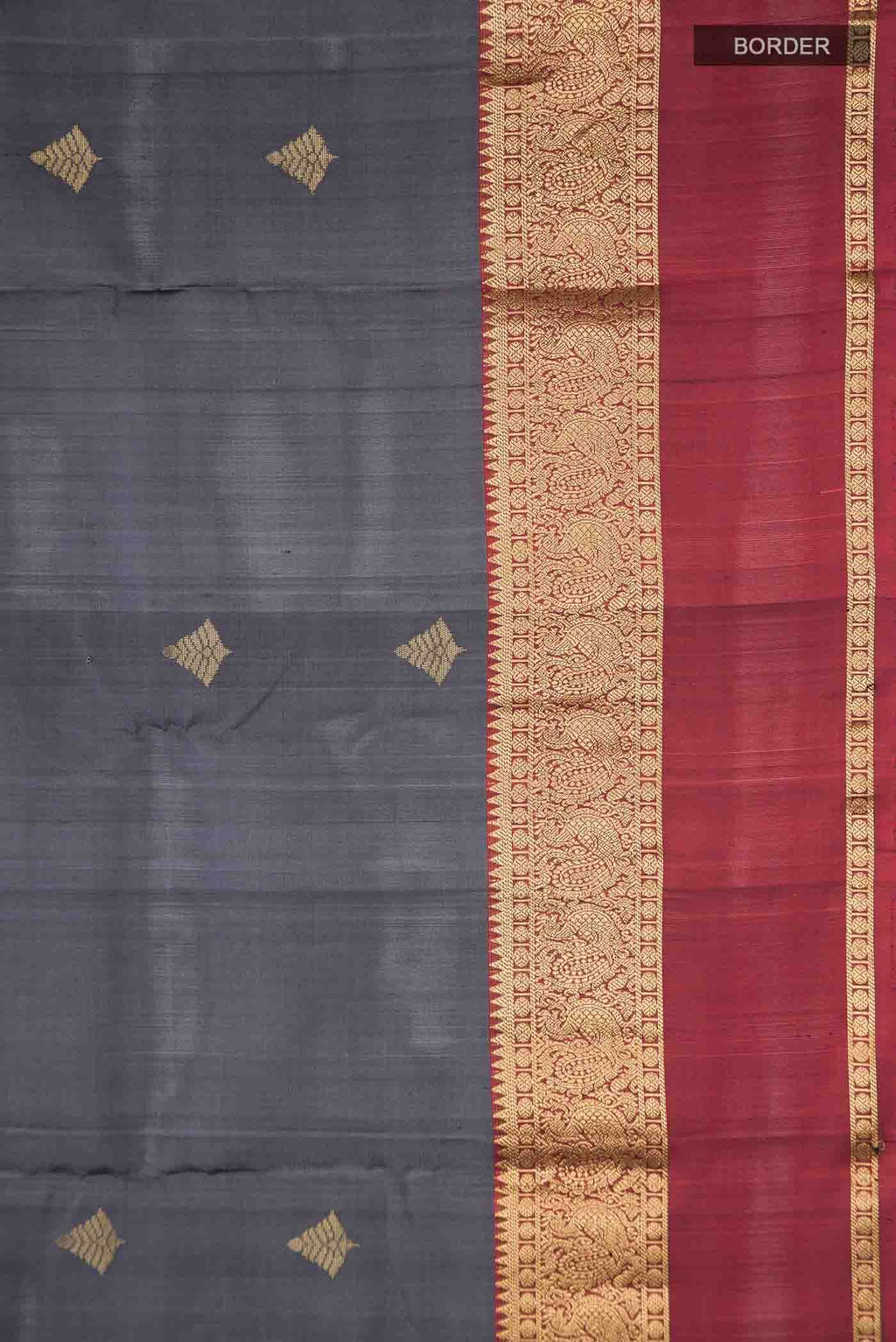 Grey Soft Silk Saree