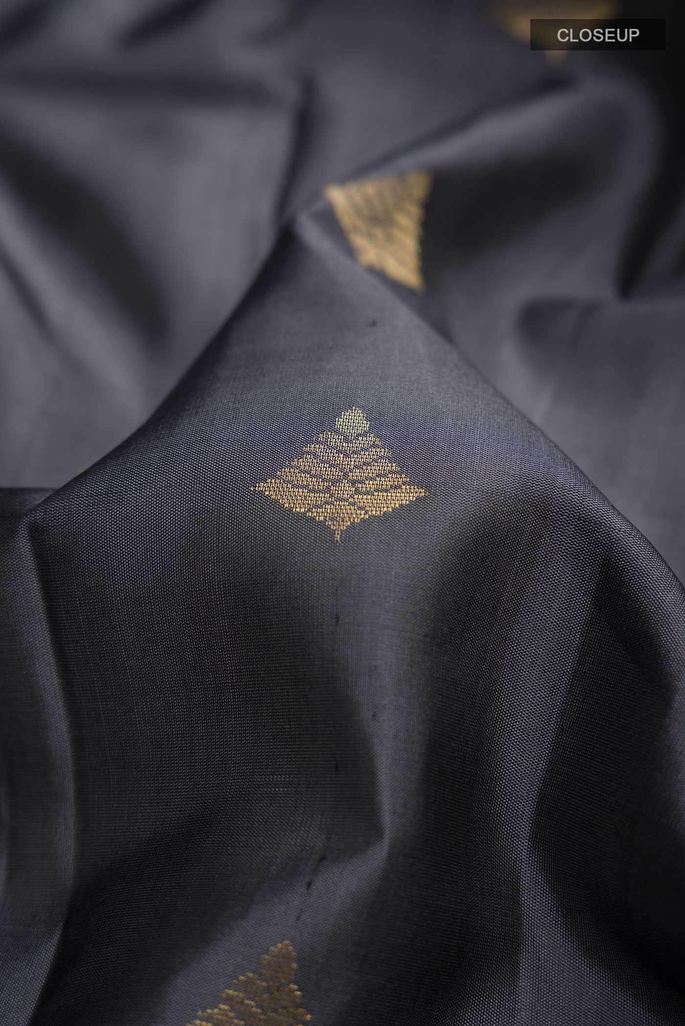 Grey Soft Silk Saree