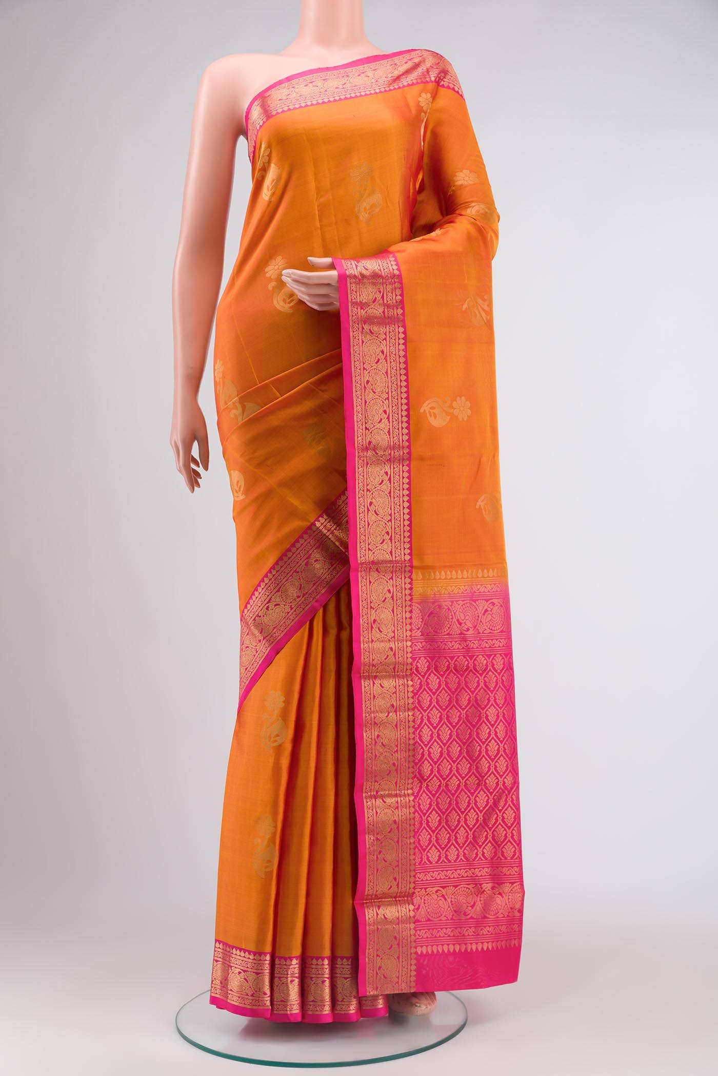 Mustard Soft Silk Saree